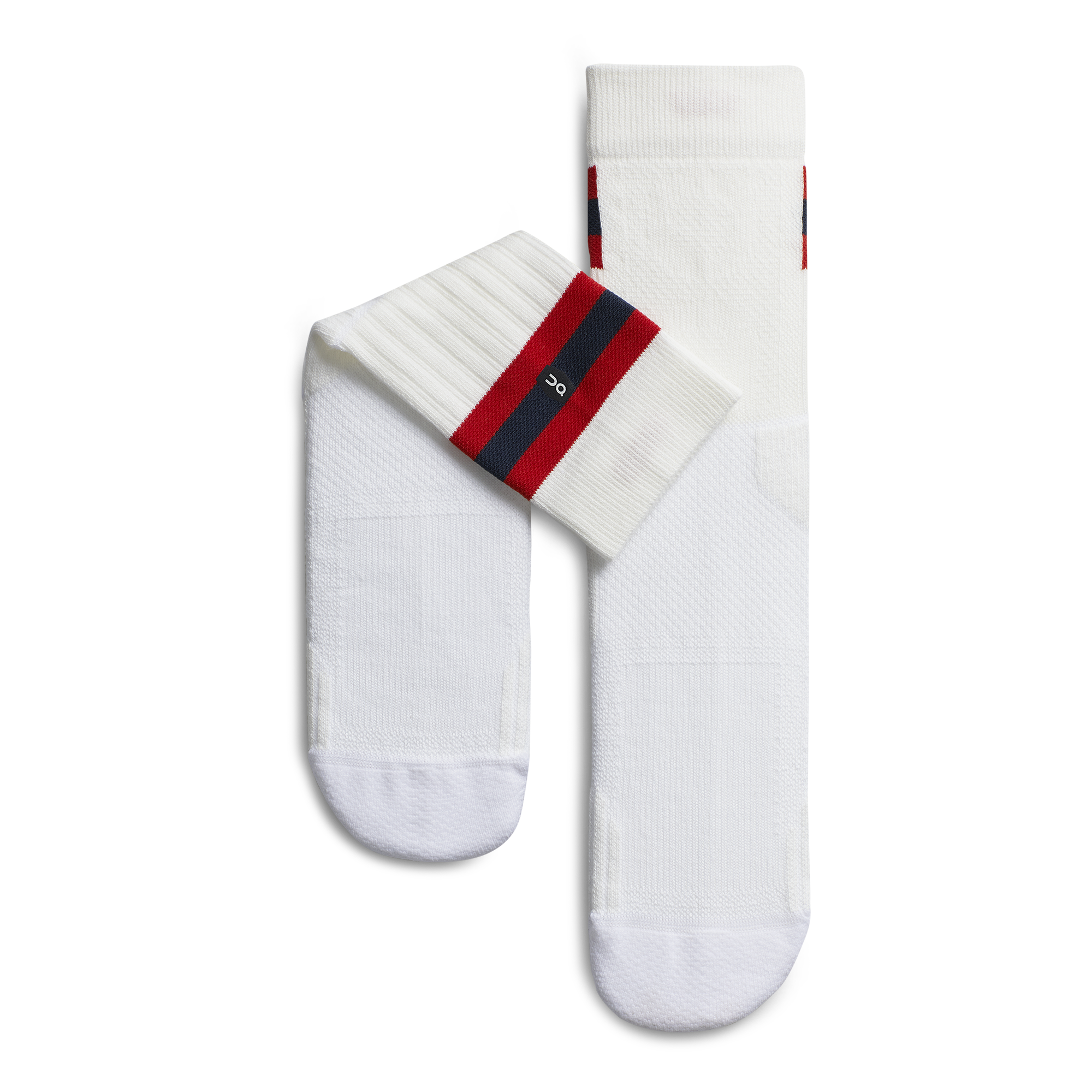 Tennis Sock in White/Red