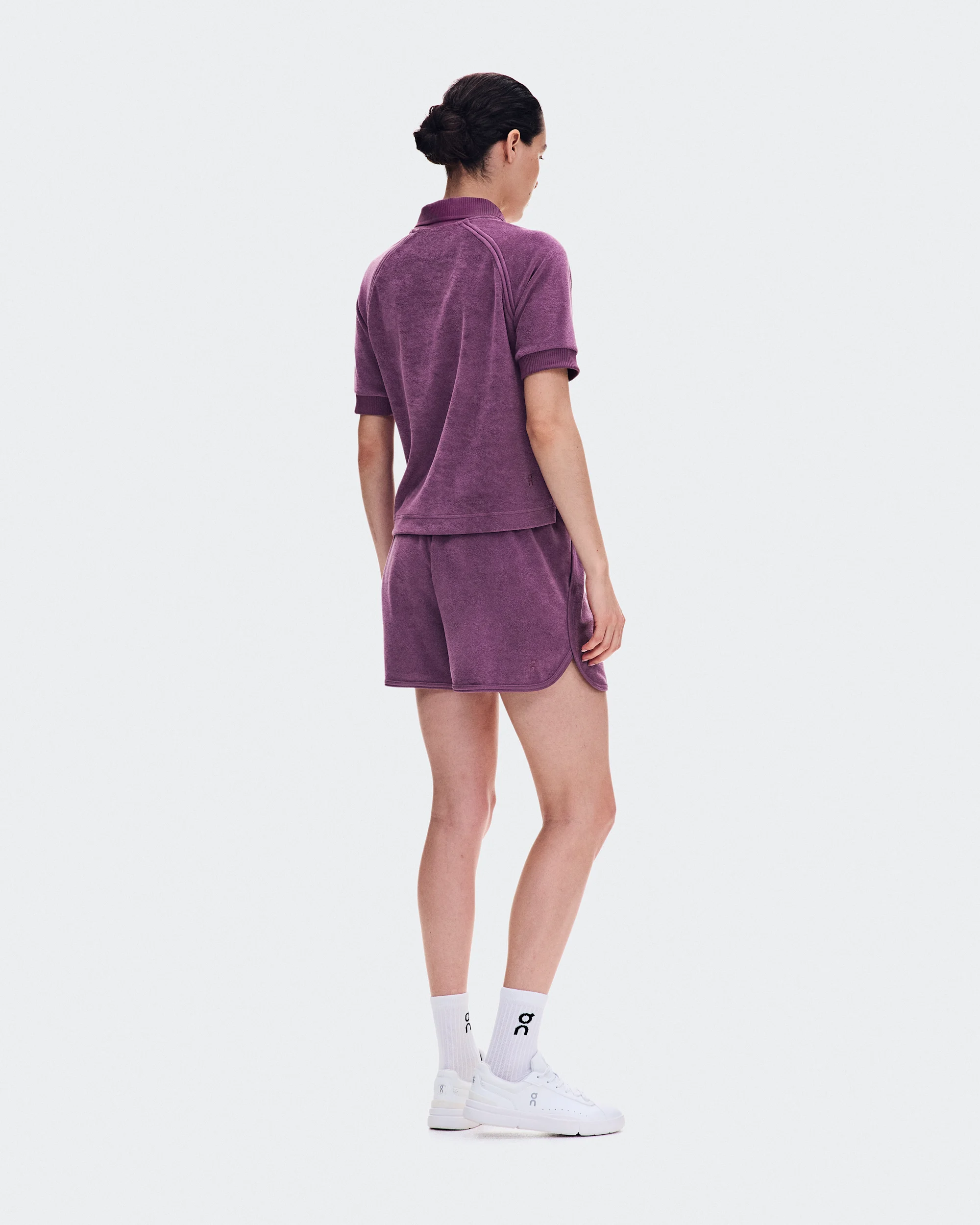 Women's Courtside Polo Terry Cassis - thumbnail 3