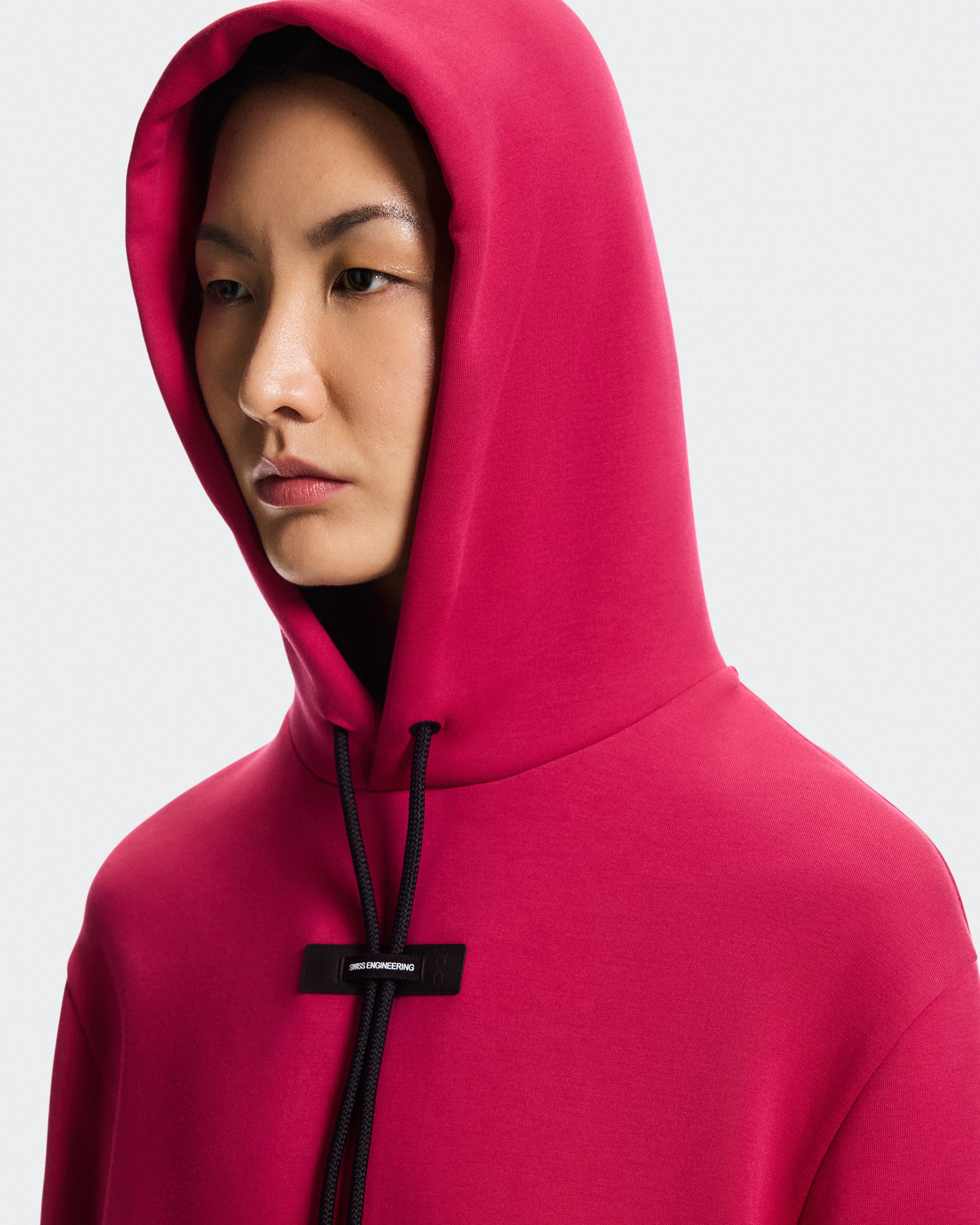 On Focus Tech Hoodie Grenadine Women Hoodies and sweatshirts