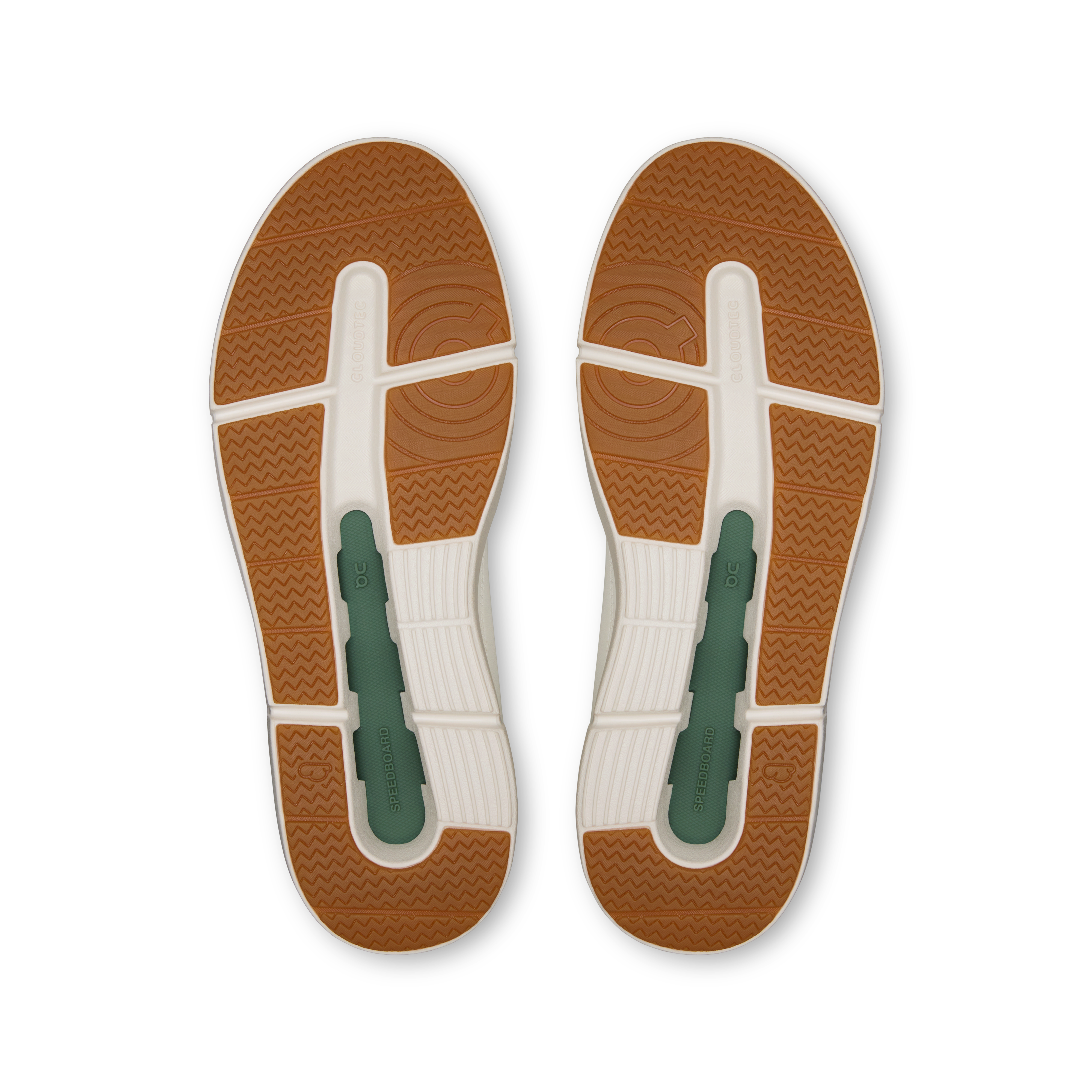 On THE ROGER Centre Court Ivory & Fern Women Active life Shoes