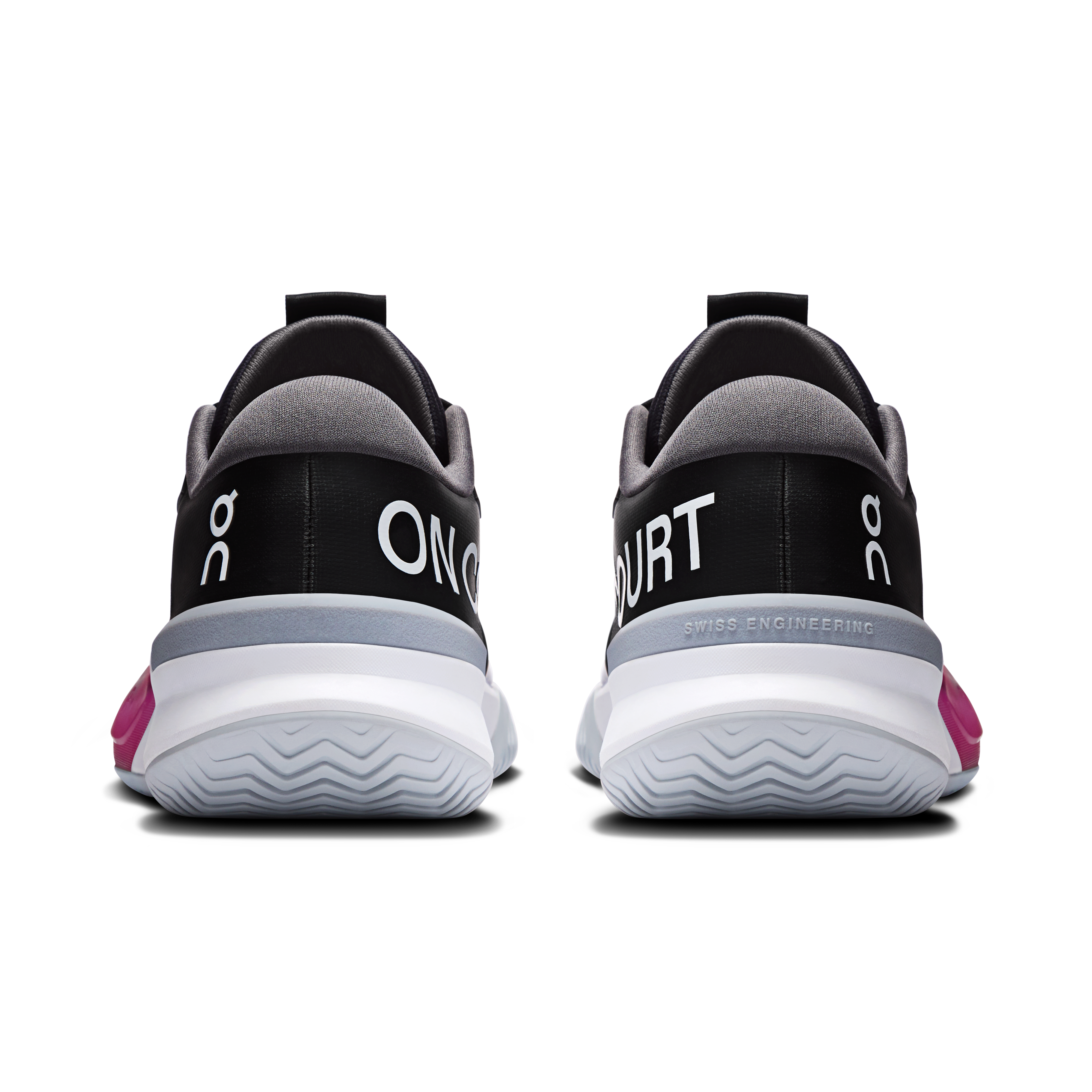 On THE ROGER Pro 3 Clay Black & Pink Women Tennis Shoes