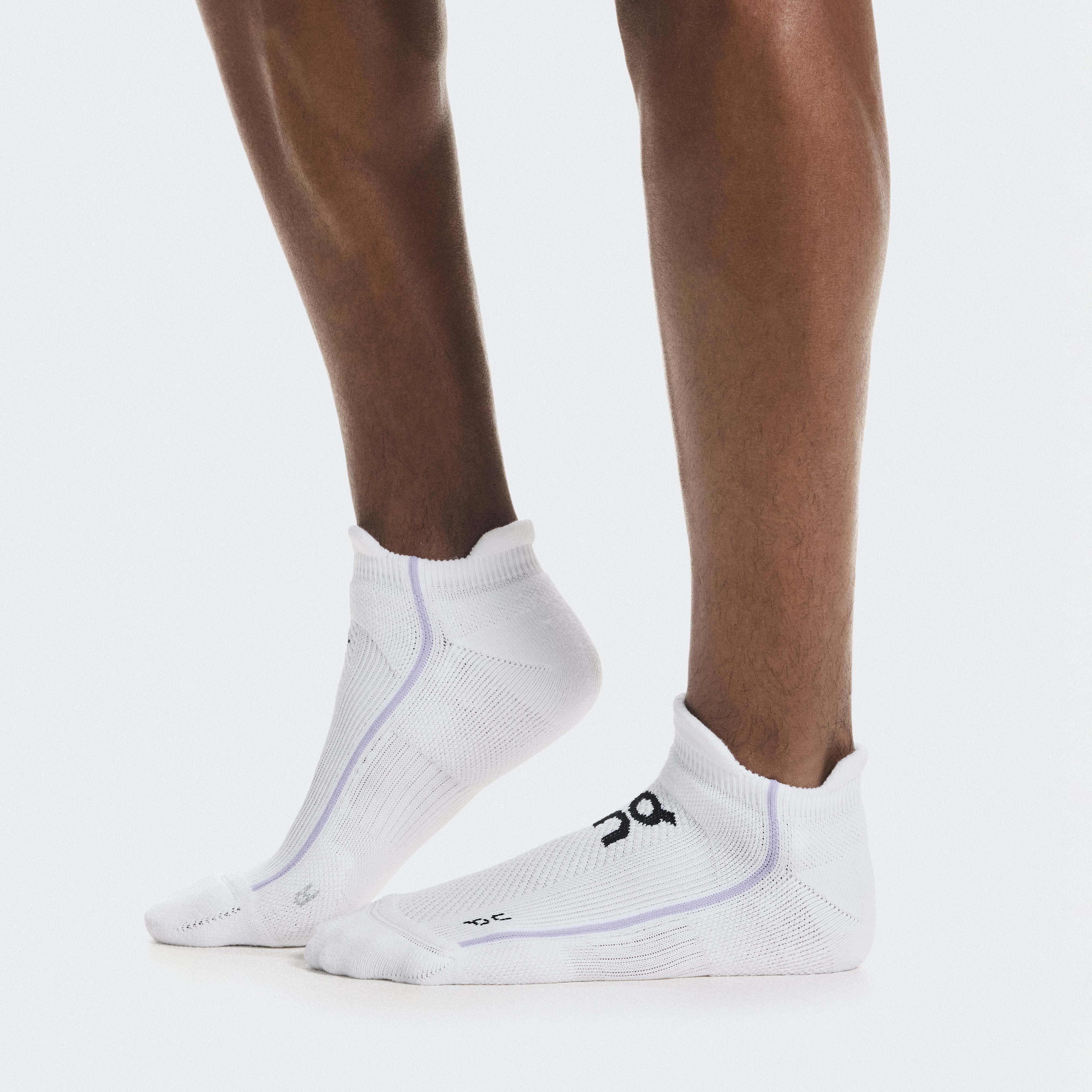 Court Sock Low in White/Bloom