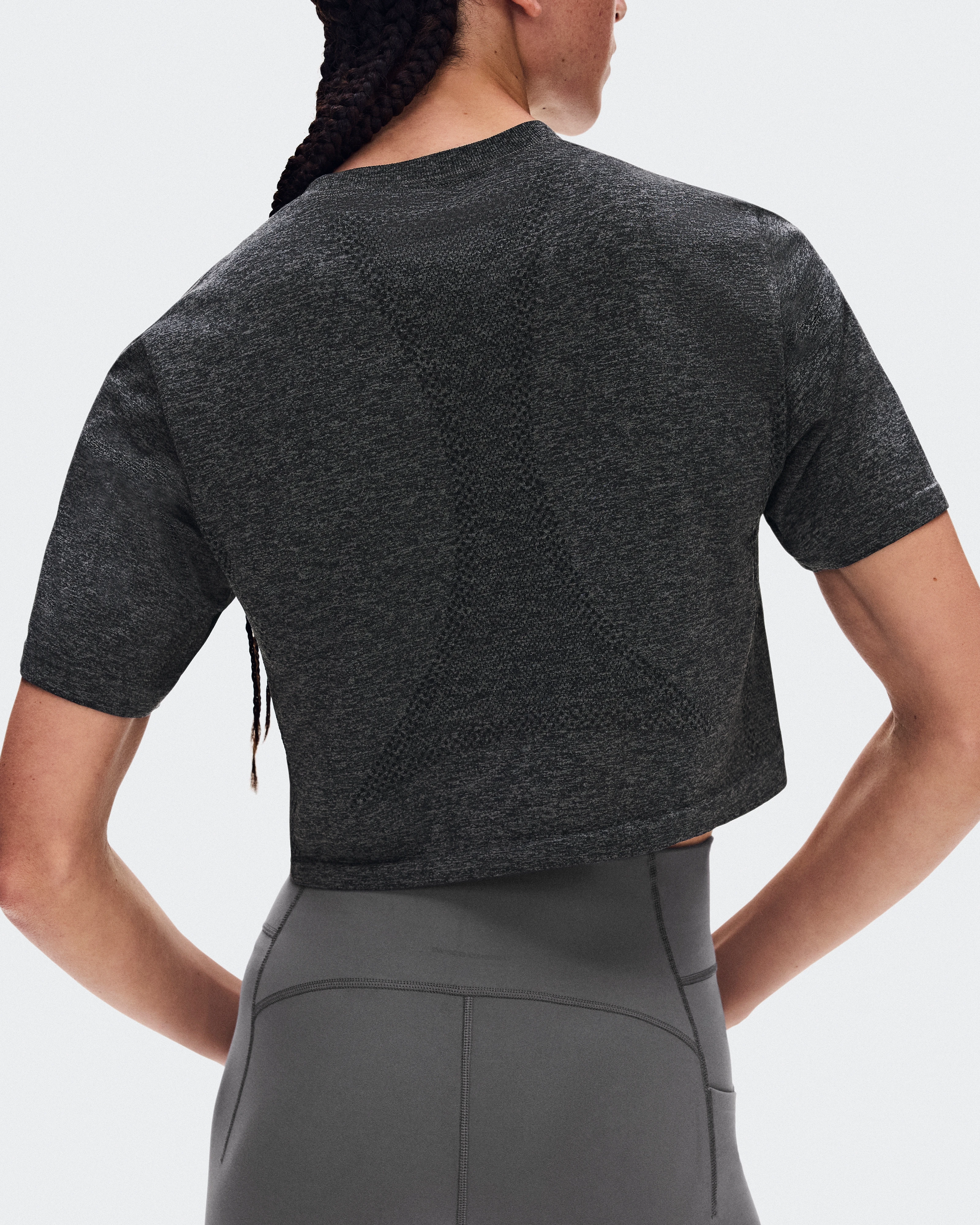 On Train Flex-T Crop Ember Heather Women Tops and t-shirts