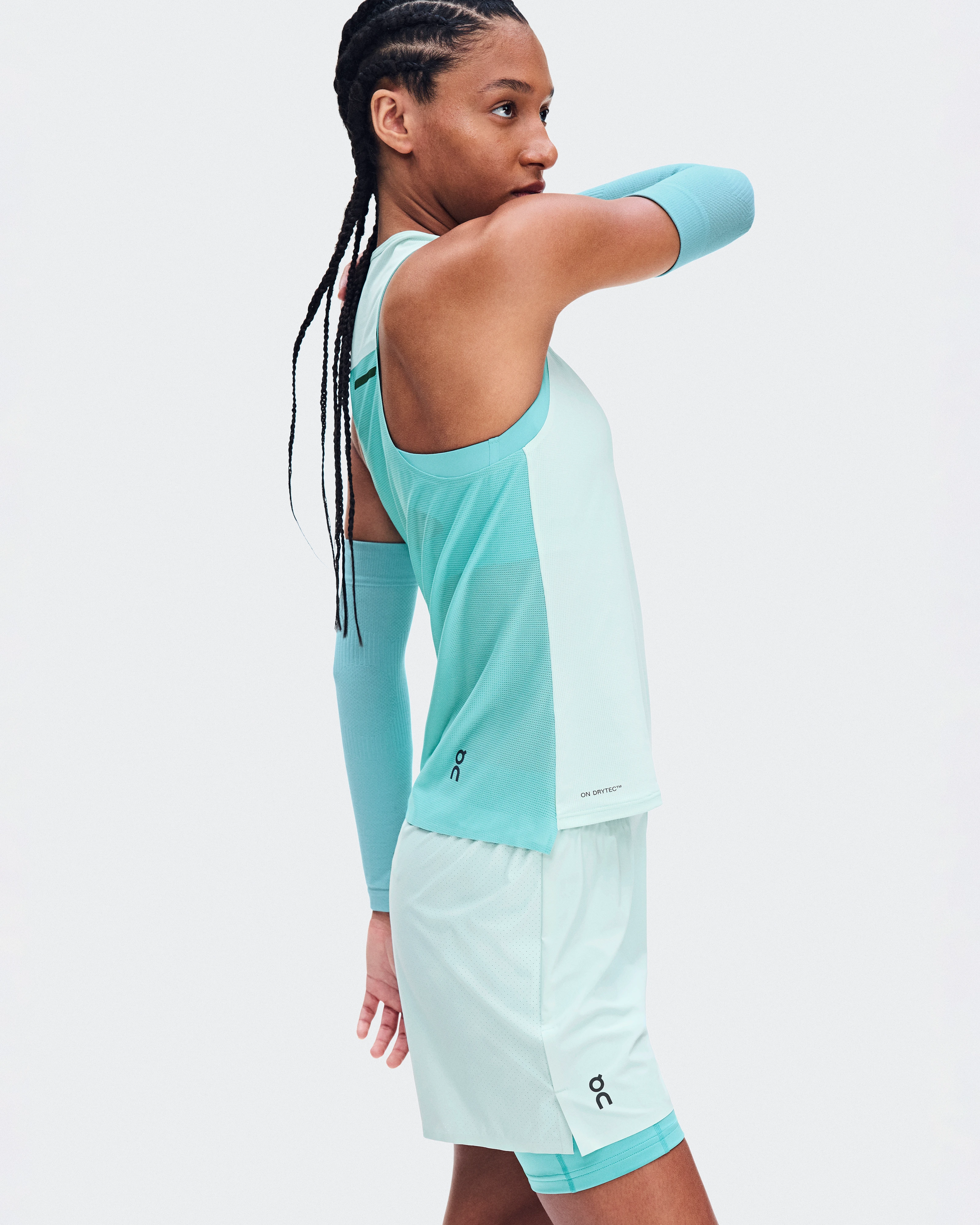 On Performance Tank Flurry & Aquamarine Women Tops and t-shirts
