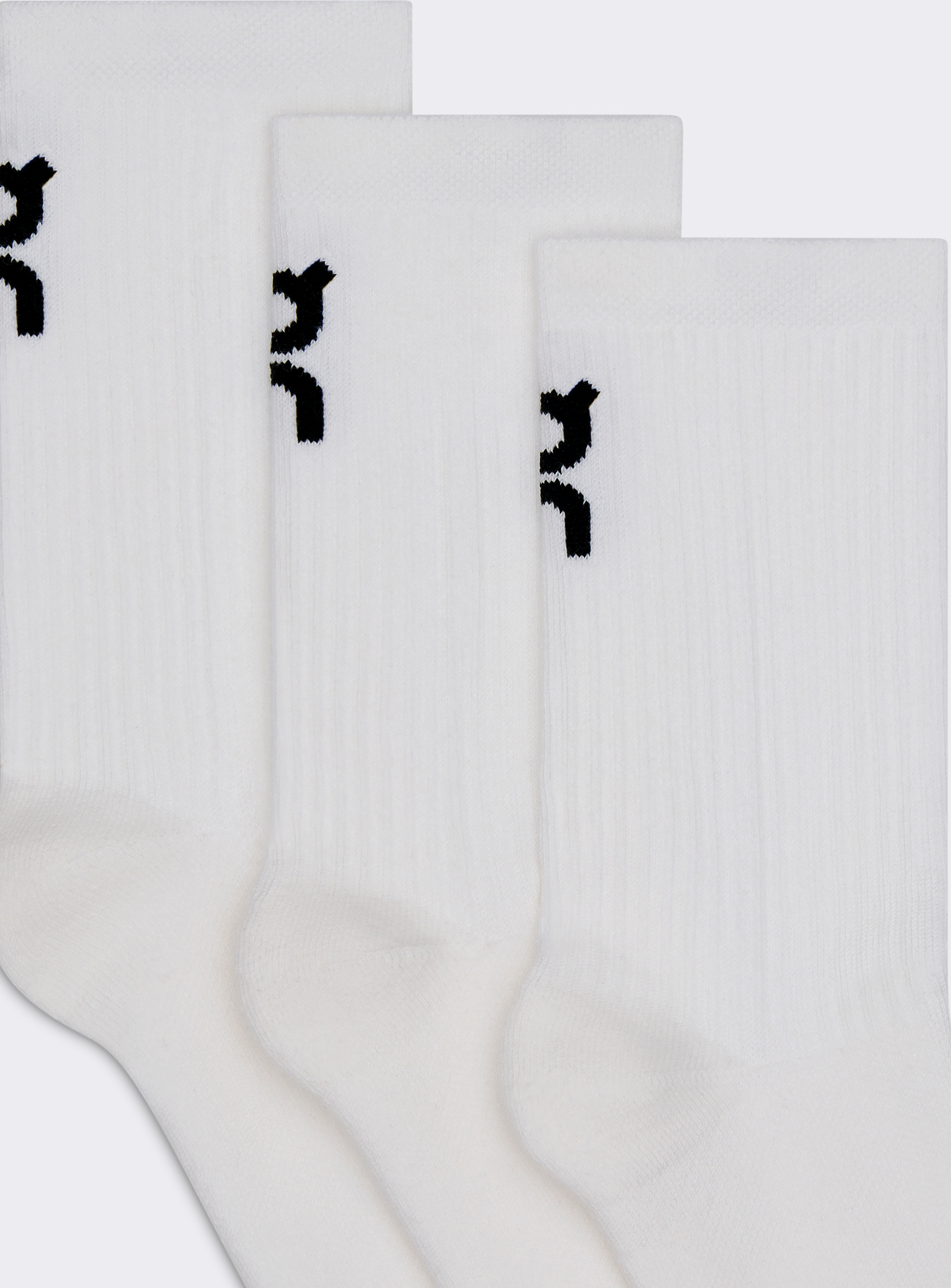 Logo Sock High 3P KidsUnisex / White / 33-35