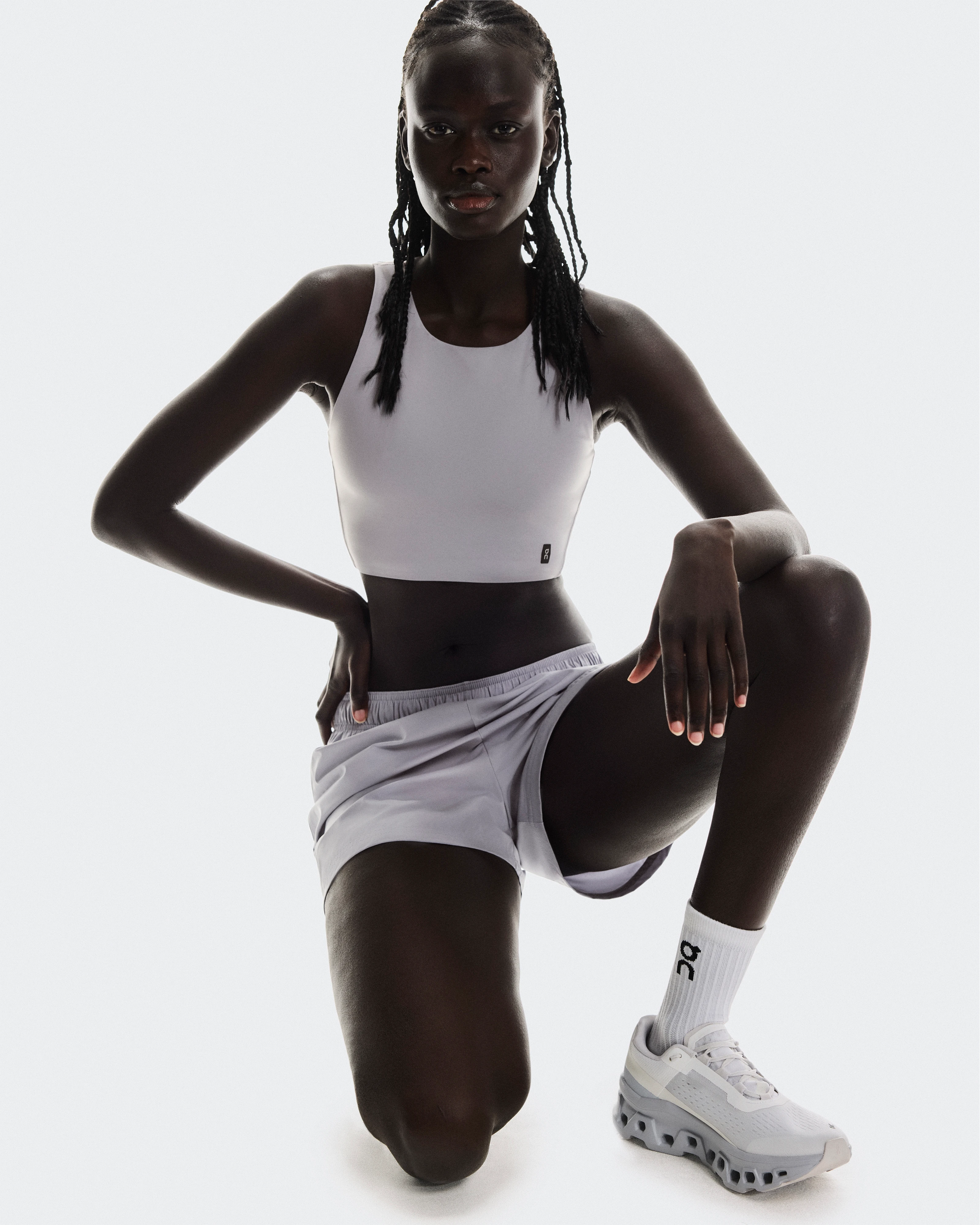 On Core 2-in-1 Crop Lilac Women Tops and t-shirts
