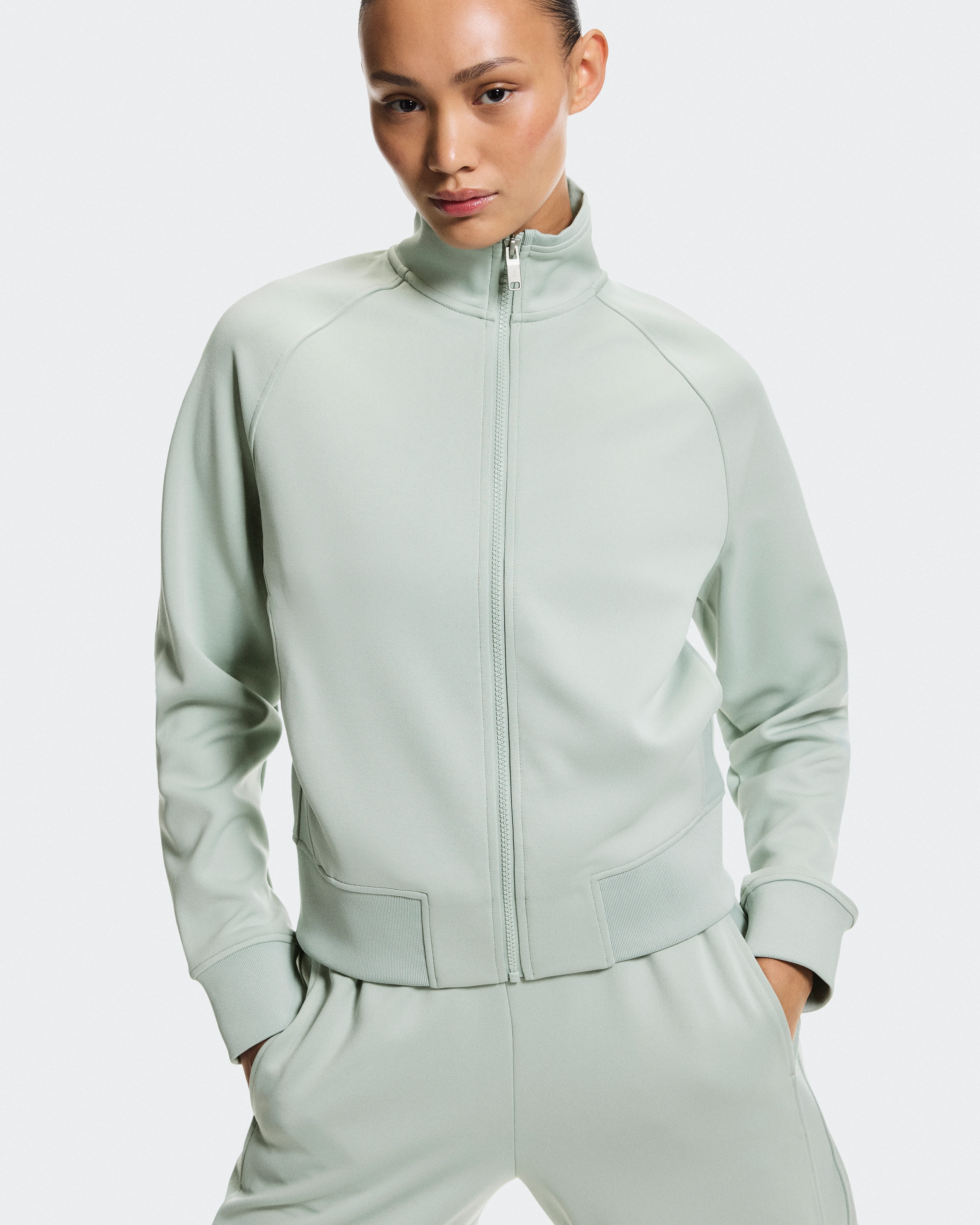On Courtside Full-Zip Mineral Women Jackets