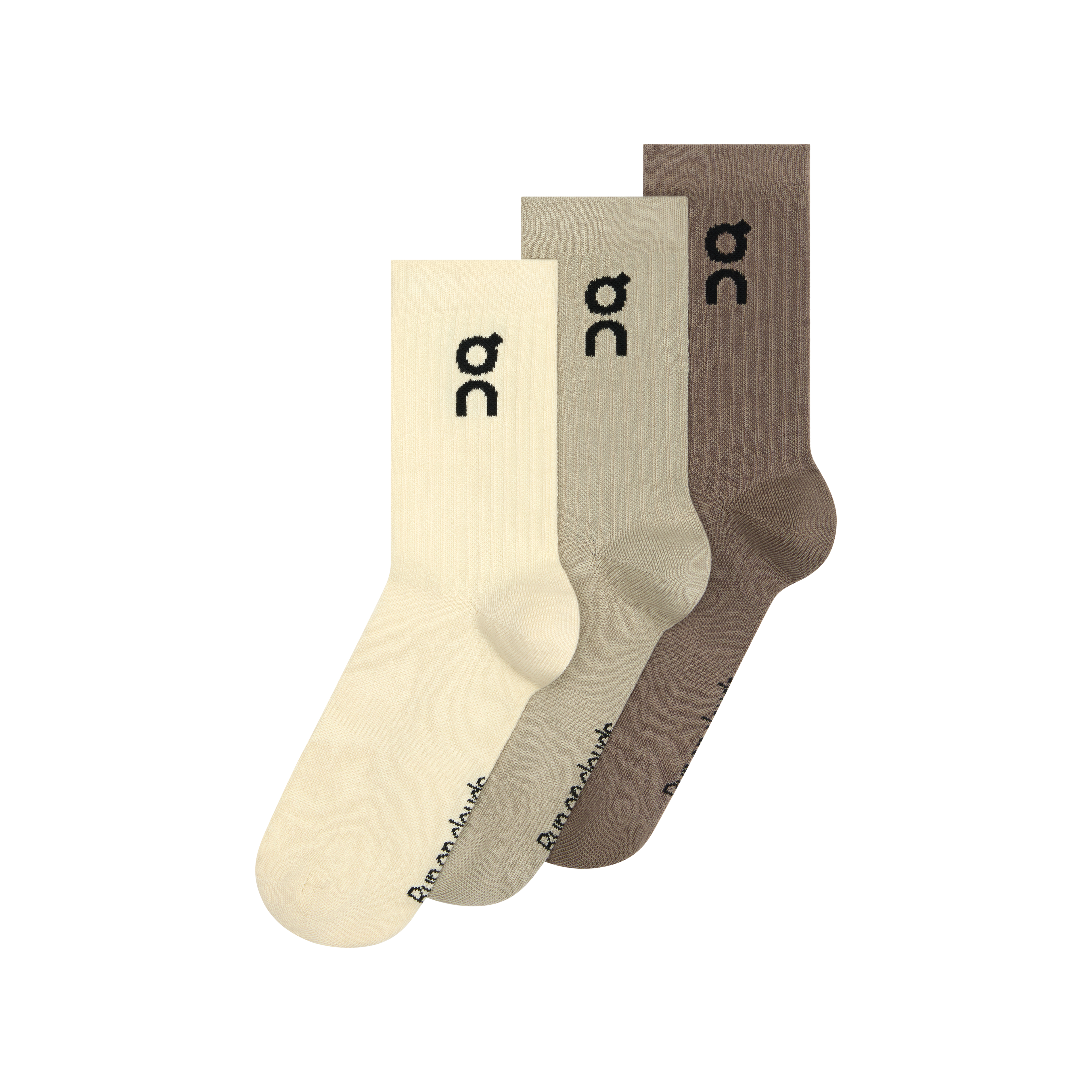 Logo Sock High 3P in Hare/Brume