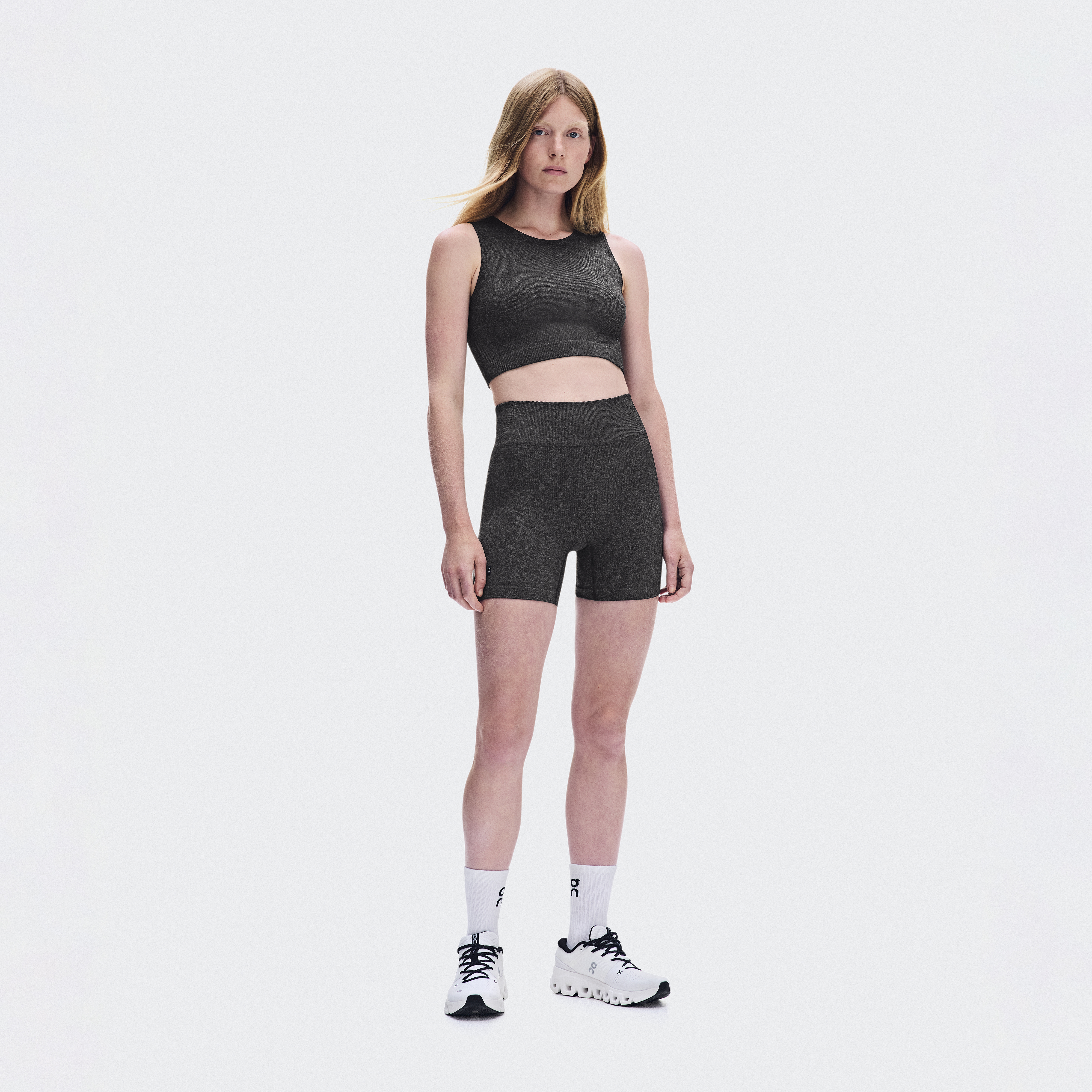 Studio Knit Shorts Short Tights in Ember Heather