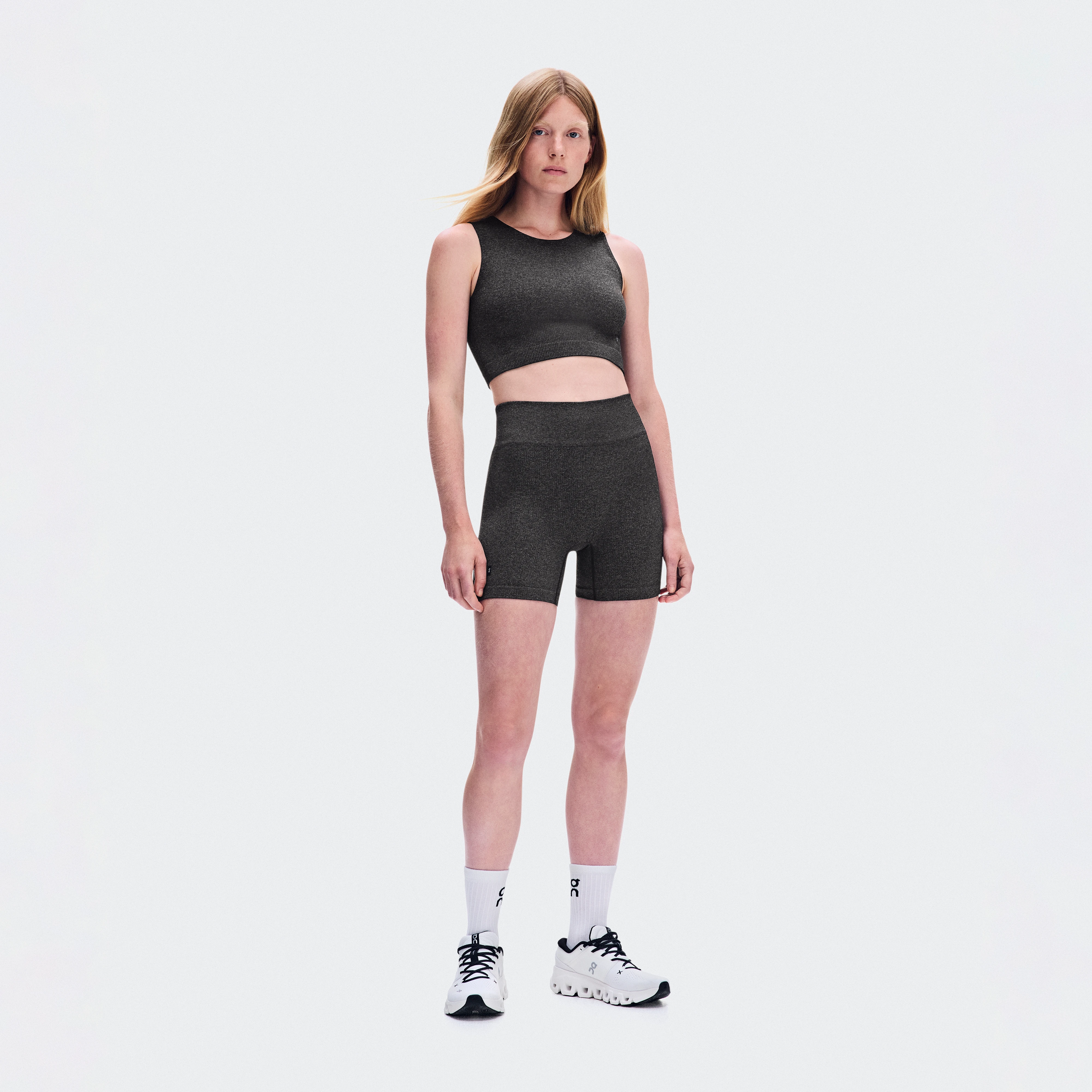 On Studio Knit Shorts Ember Heather Women – Low-intensity training Tights