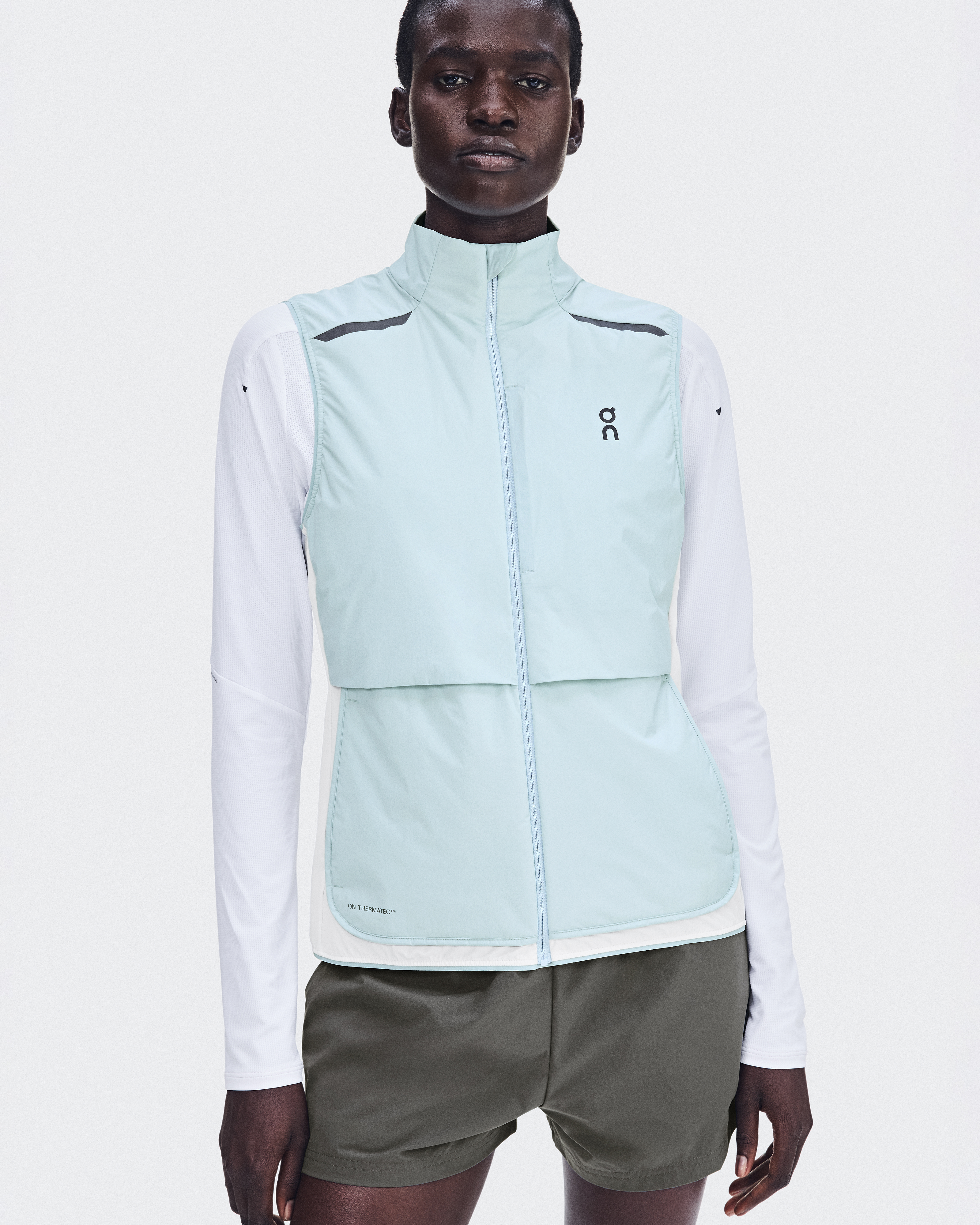 Women's Weather Vest | Blue & Beige | On Taiwan Region