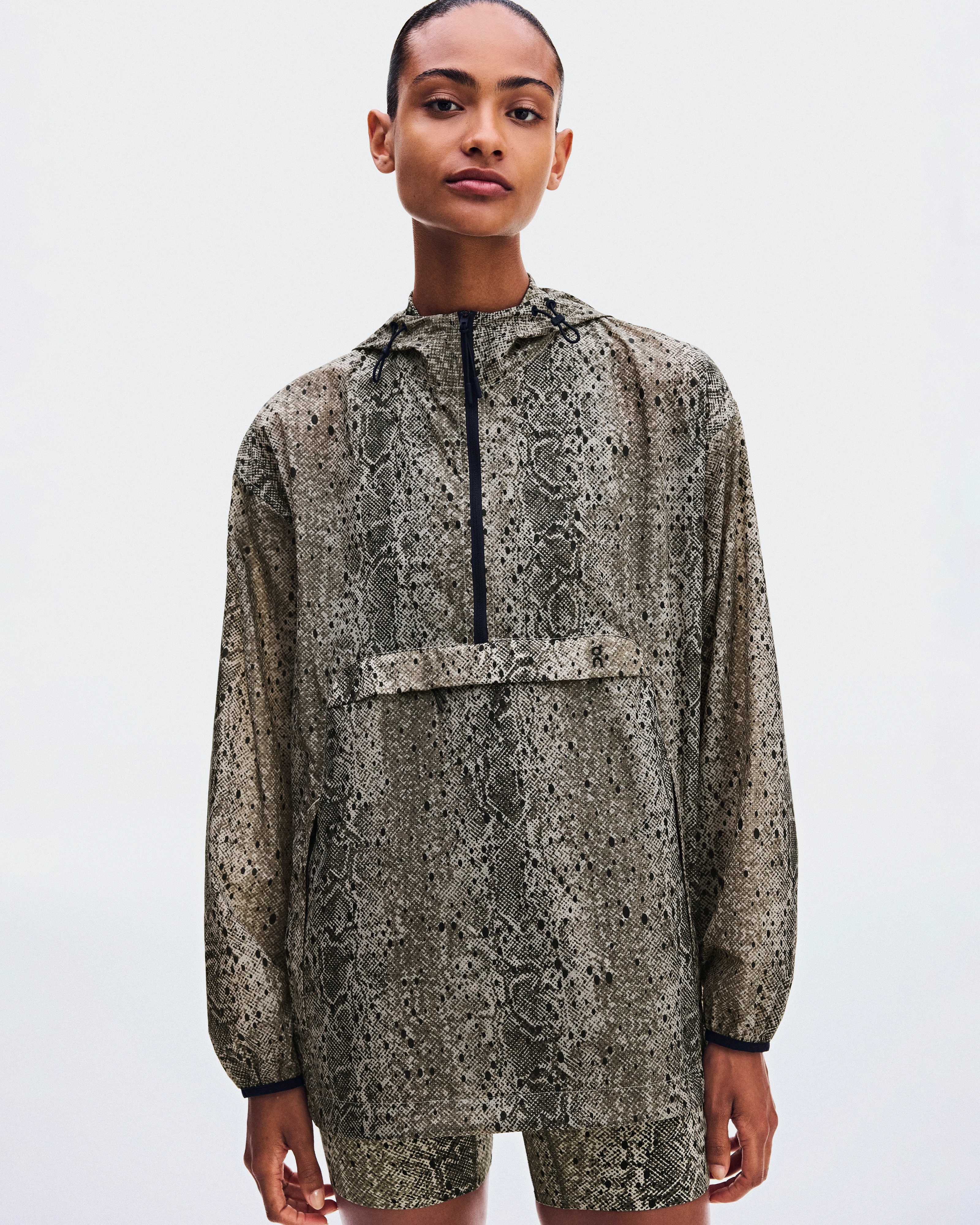 On Half-Zip Anorak Antler & Black Women Jackets
