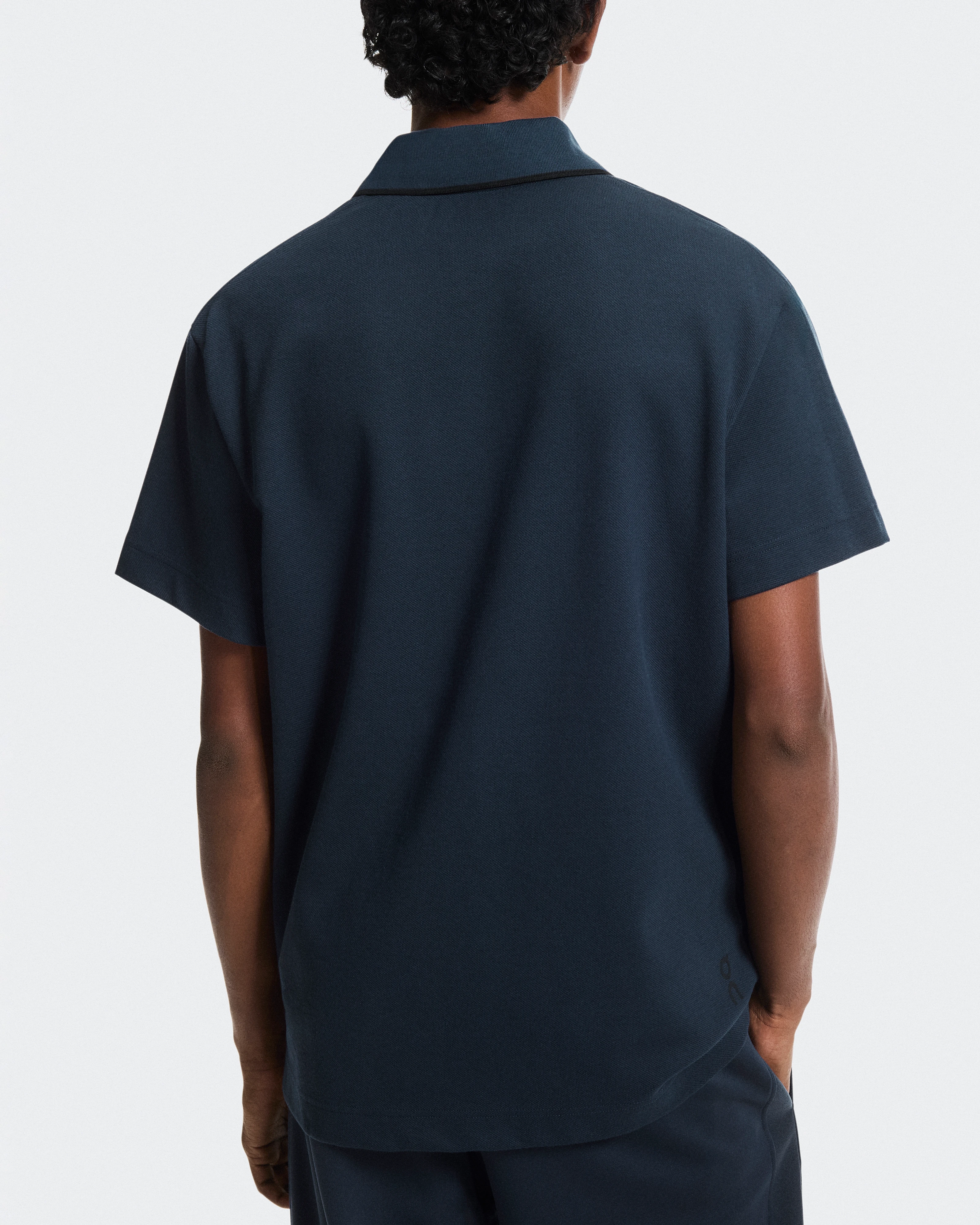 On Courtside Polo Midnight & Black Men Tops and t-shirts