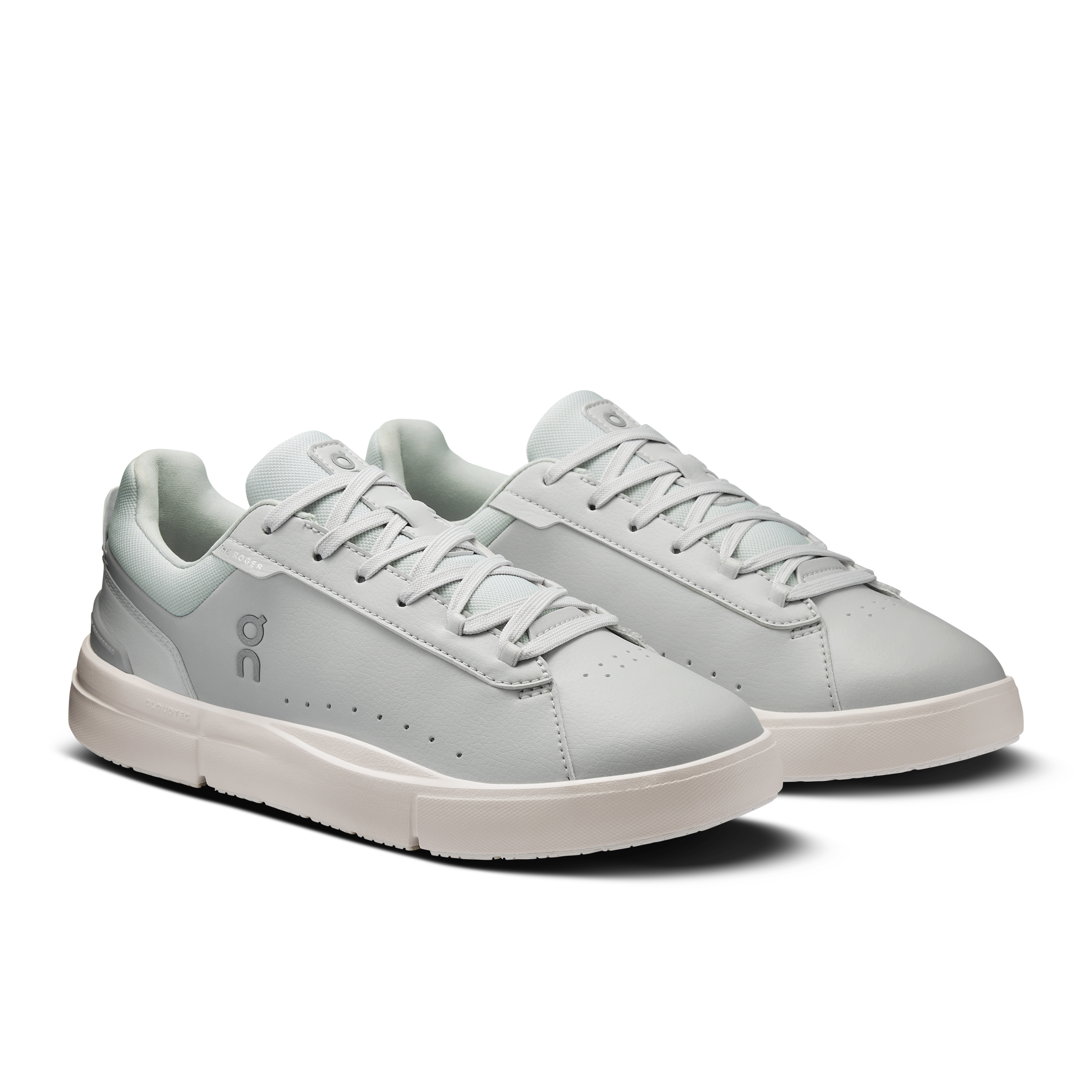 On THE ROGER Advantage Wolf & Glacier Women Tennis Shoes