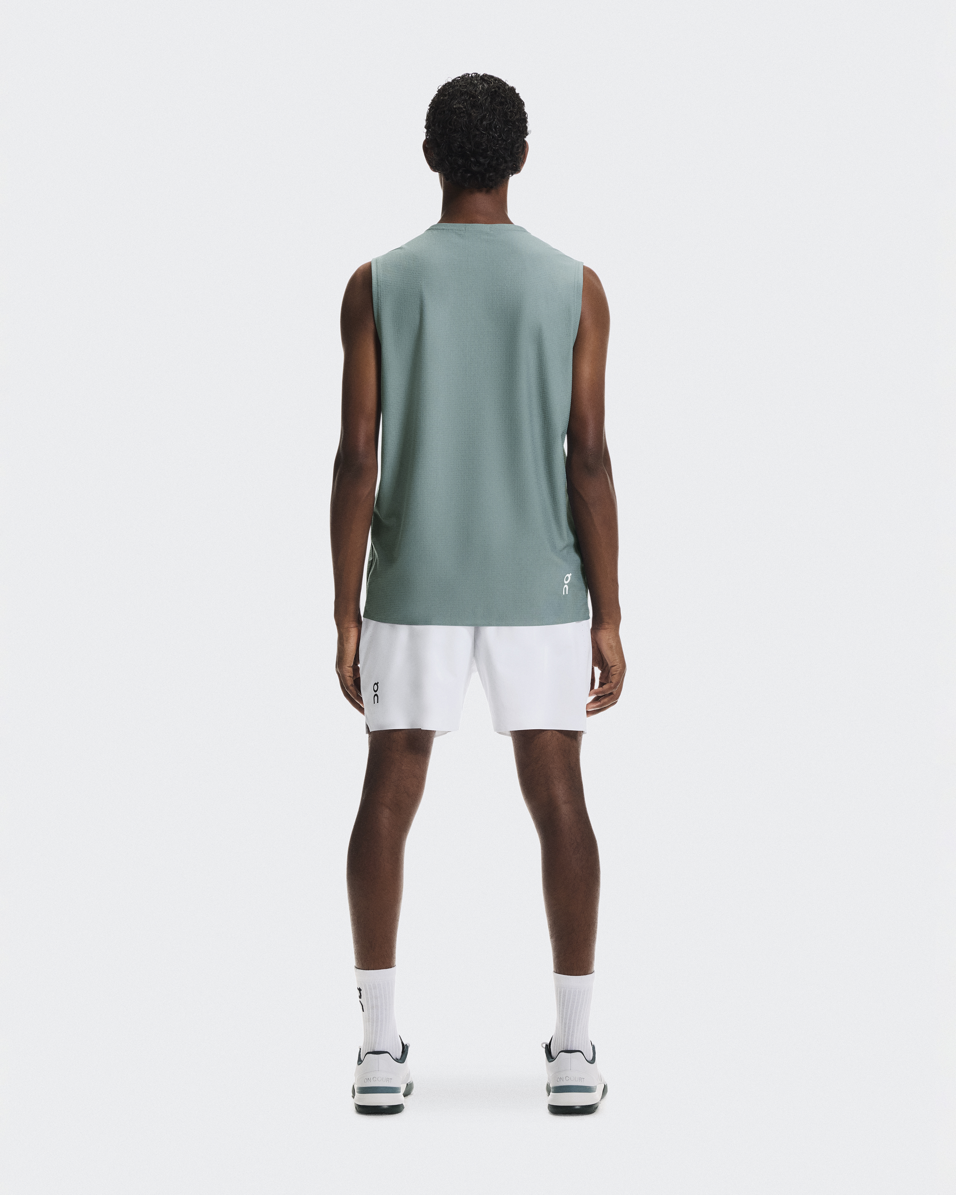 ウェア On Court Tank men's XS White | Indigo Men's Court Tank | White & Indigo | On Belgium