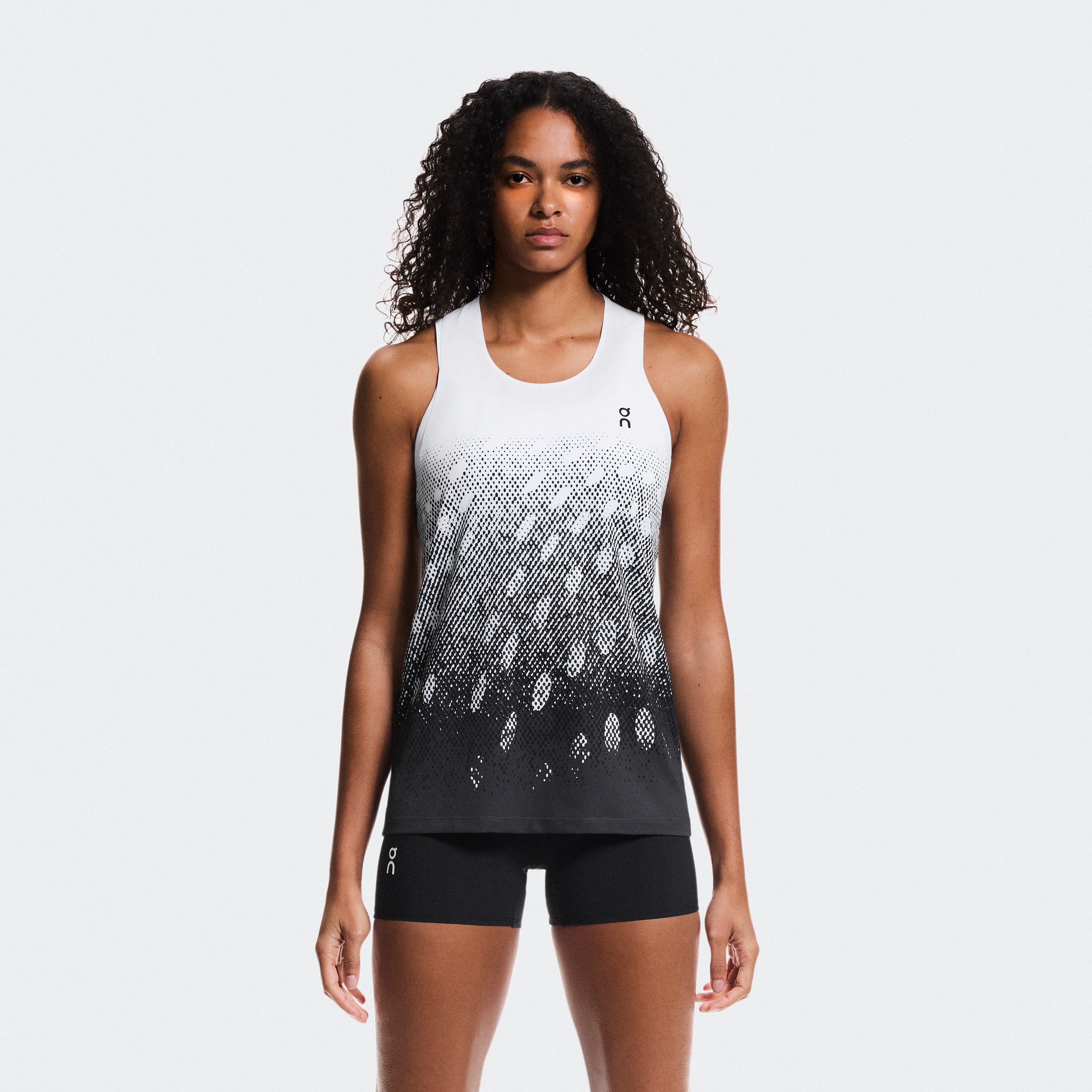 On Zero Singlet White Grey Women Women – Race-day running Tops and t-shirts