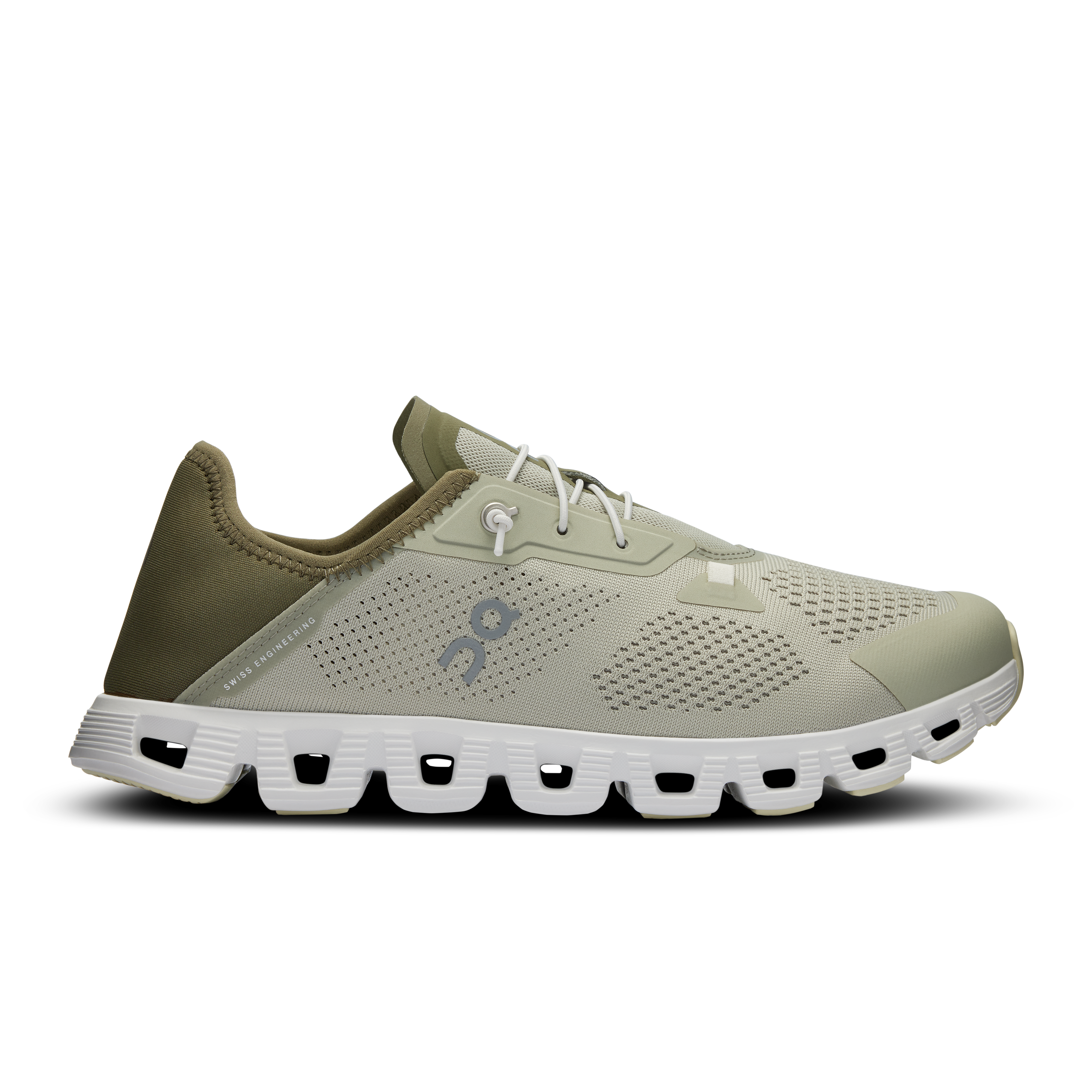 Cloud 5 Coast Lifestyle Shoe in Chalk/Olive