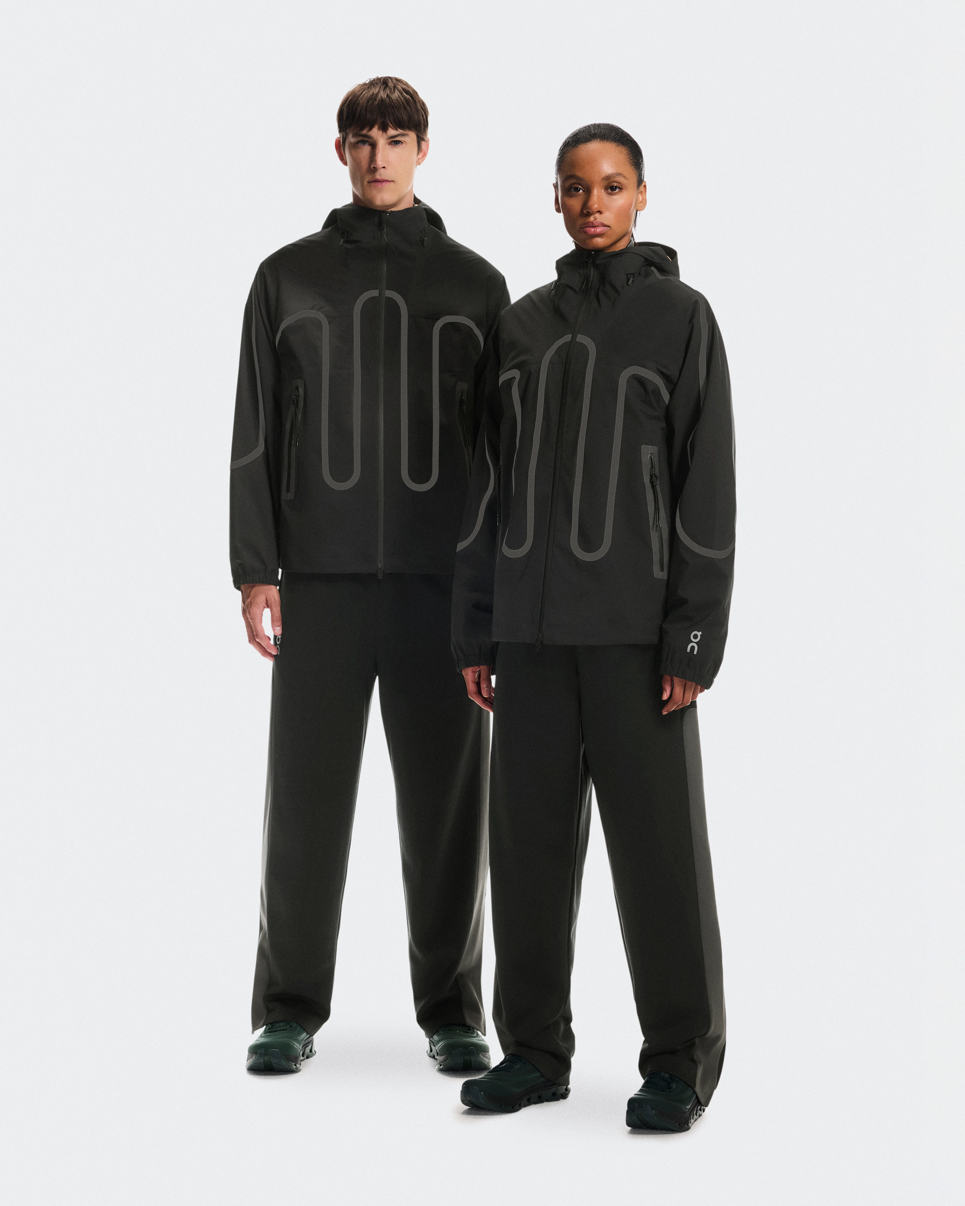 On Waterproof Jacket IKON Black Unisex Jackets