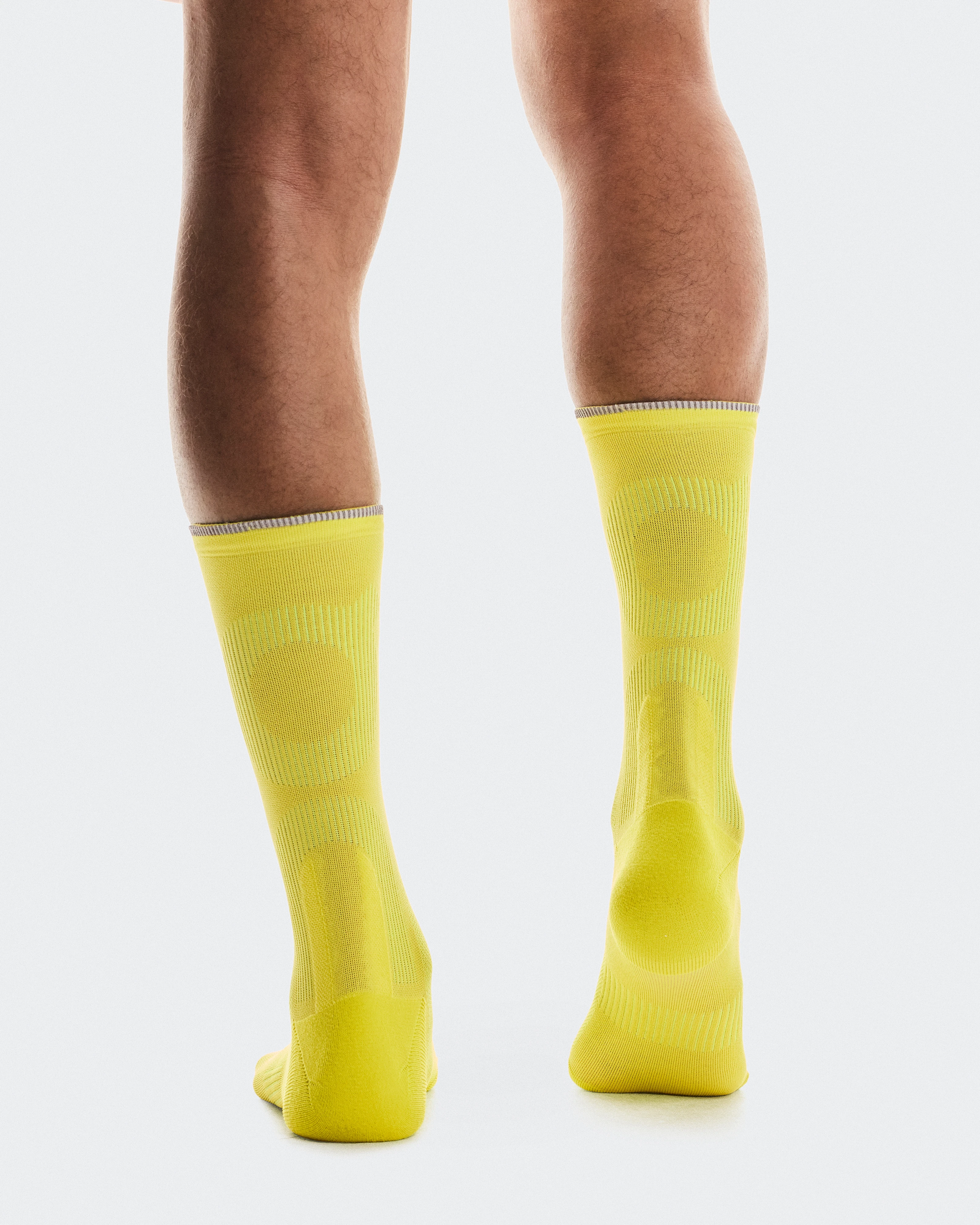 On Elite Run Sock High Lime Unisex Socks