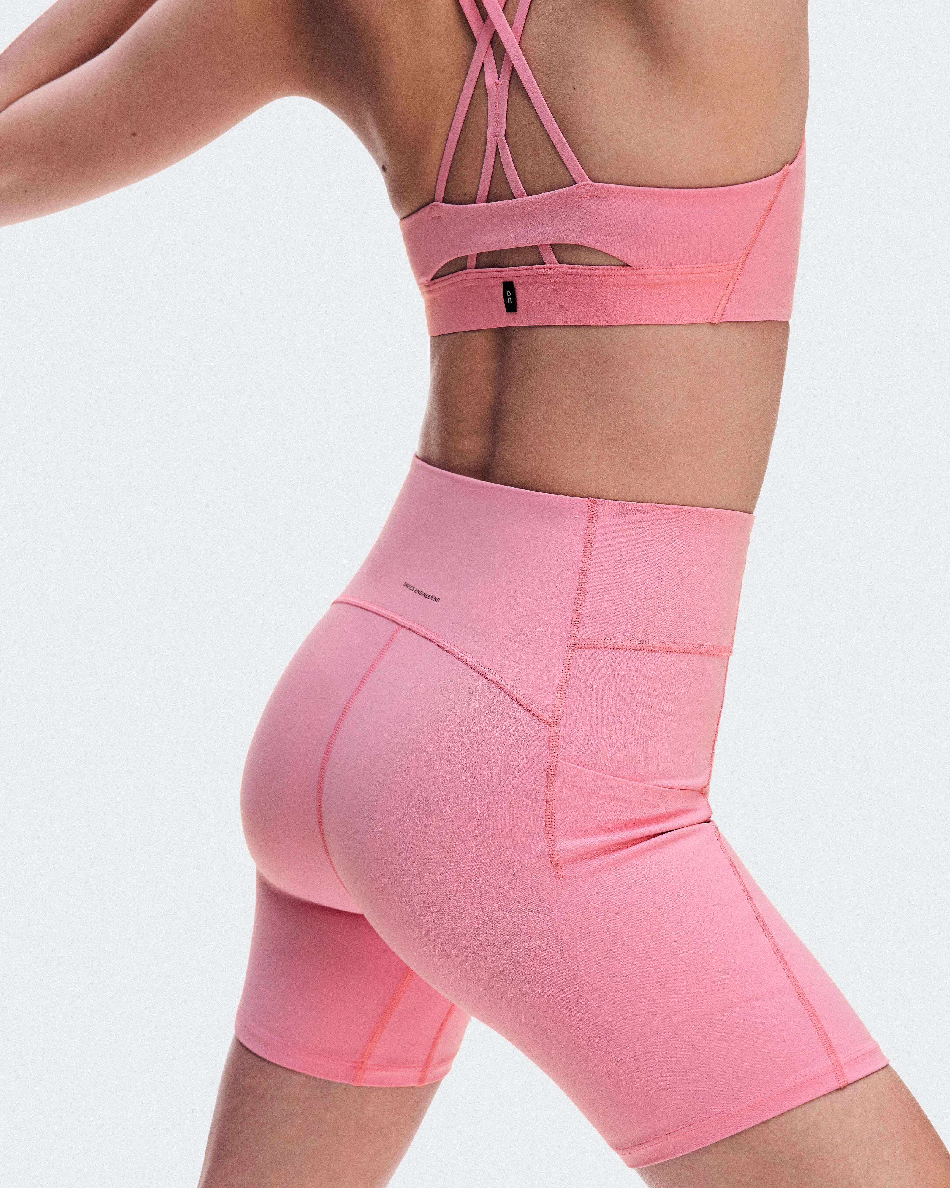 On Studio Leggings Short 6" Magnolia Damen Tights & Leggings