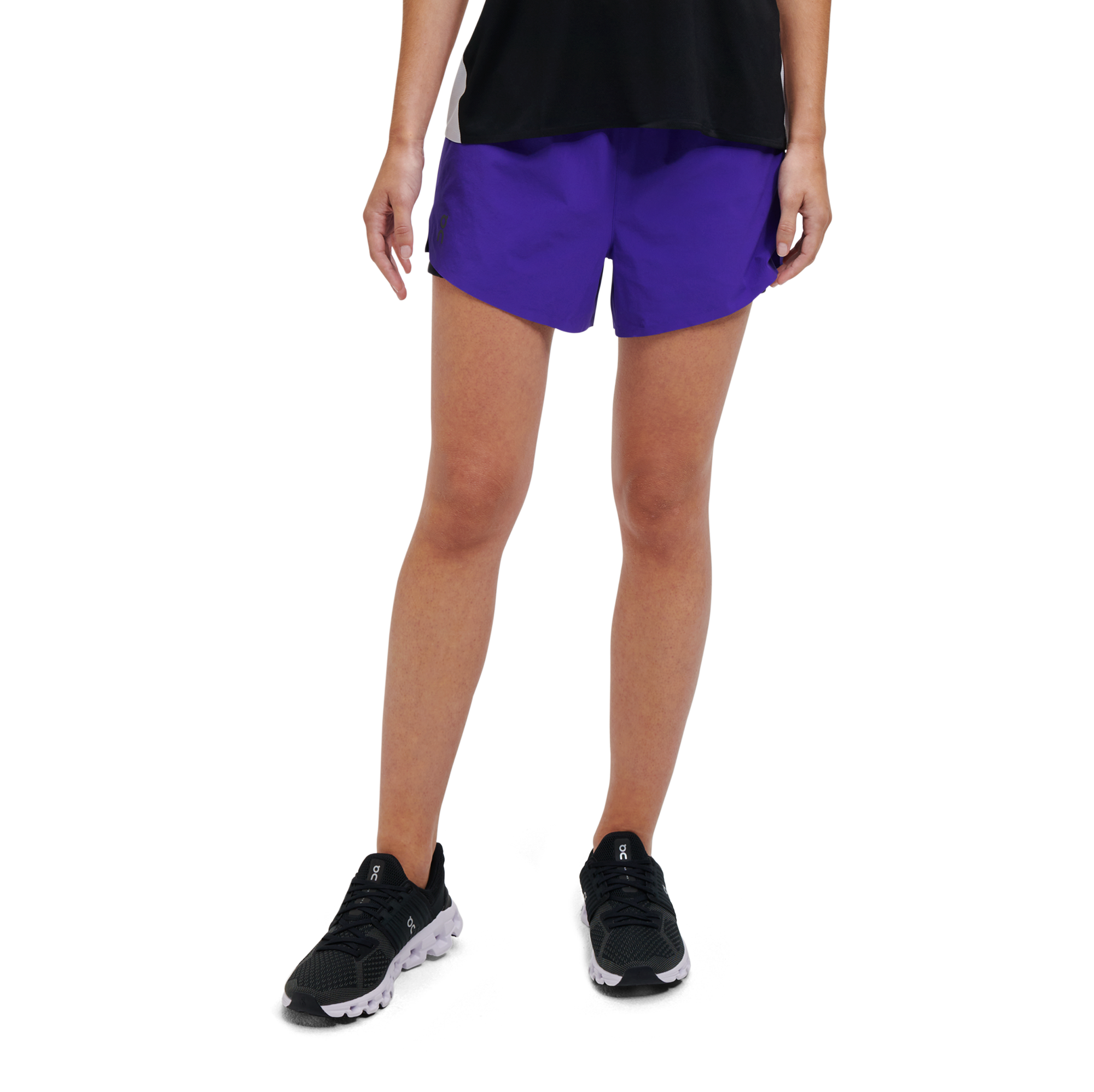 Oalka Women's Quick Dry Running Shorts Lined Athletic Workout