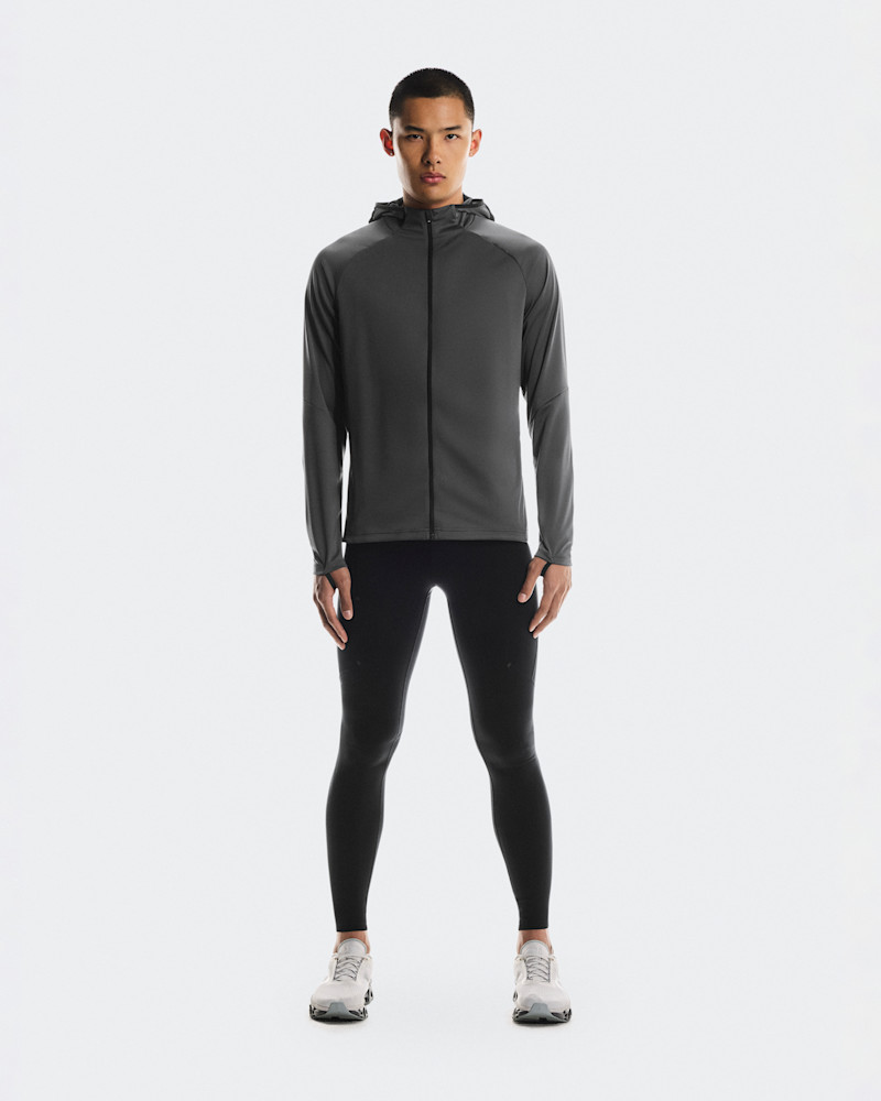 On Men's Climate Zip Hoodie in Eclipse, Size: XS, Polyester/Polyamide