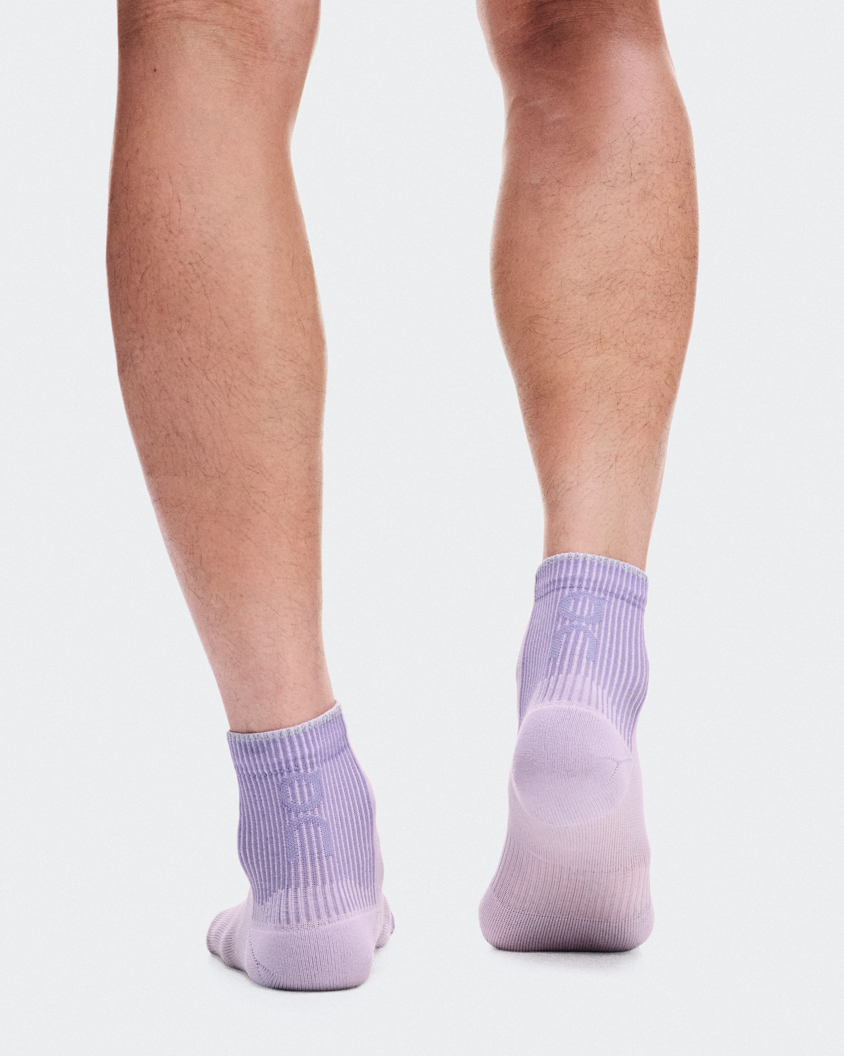 On Performance Run Sock Mid Foxglove & Mallow Unisex Socks