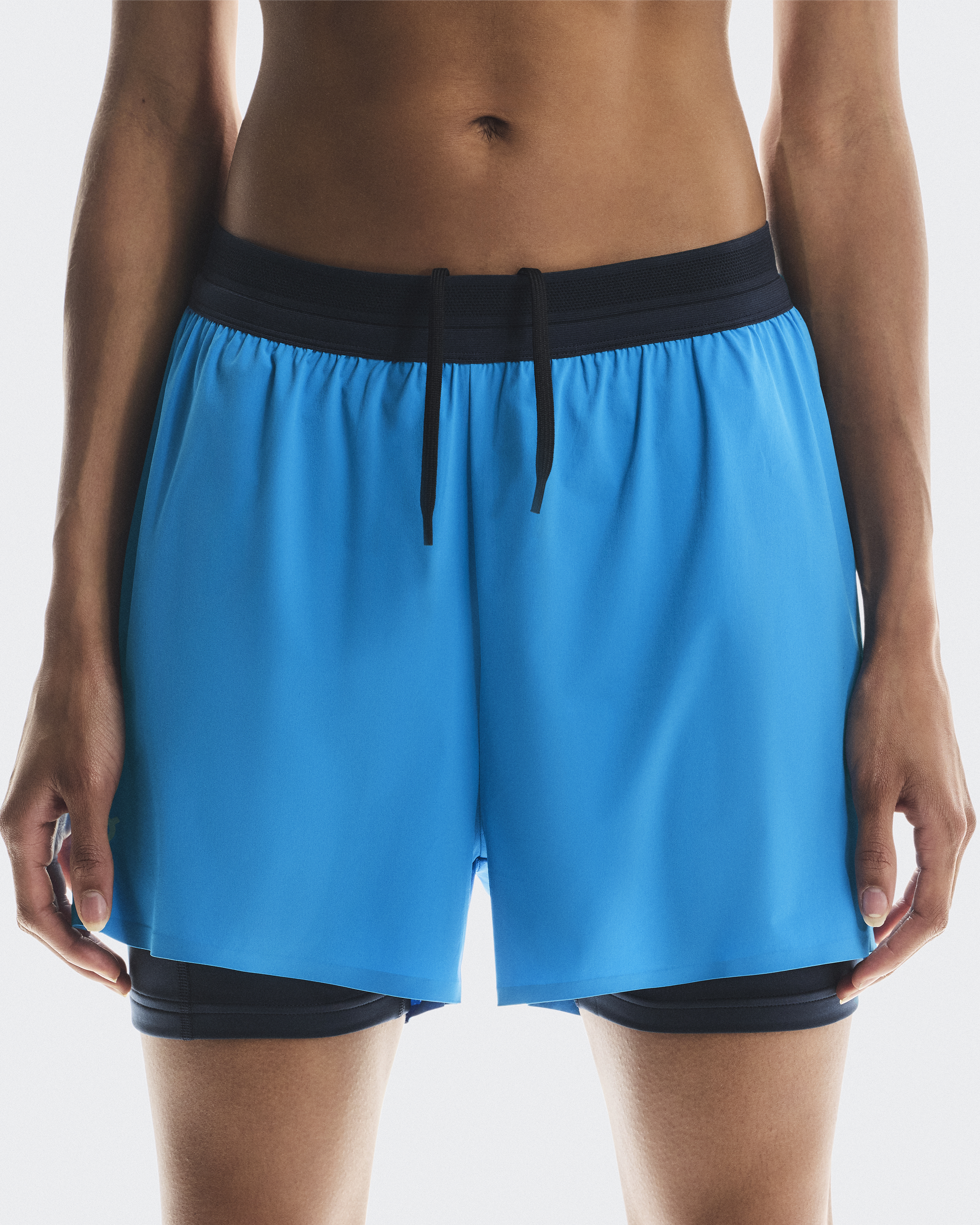 INHABITANT【Boat Womans Dry Shorts】Blue S AQUARIVE Women's Shorts Running Workout High Waisted Elastic Waist