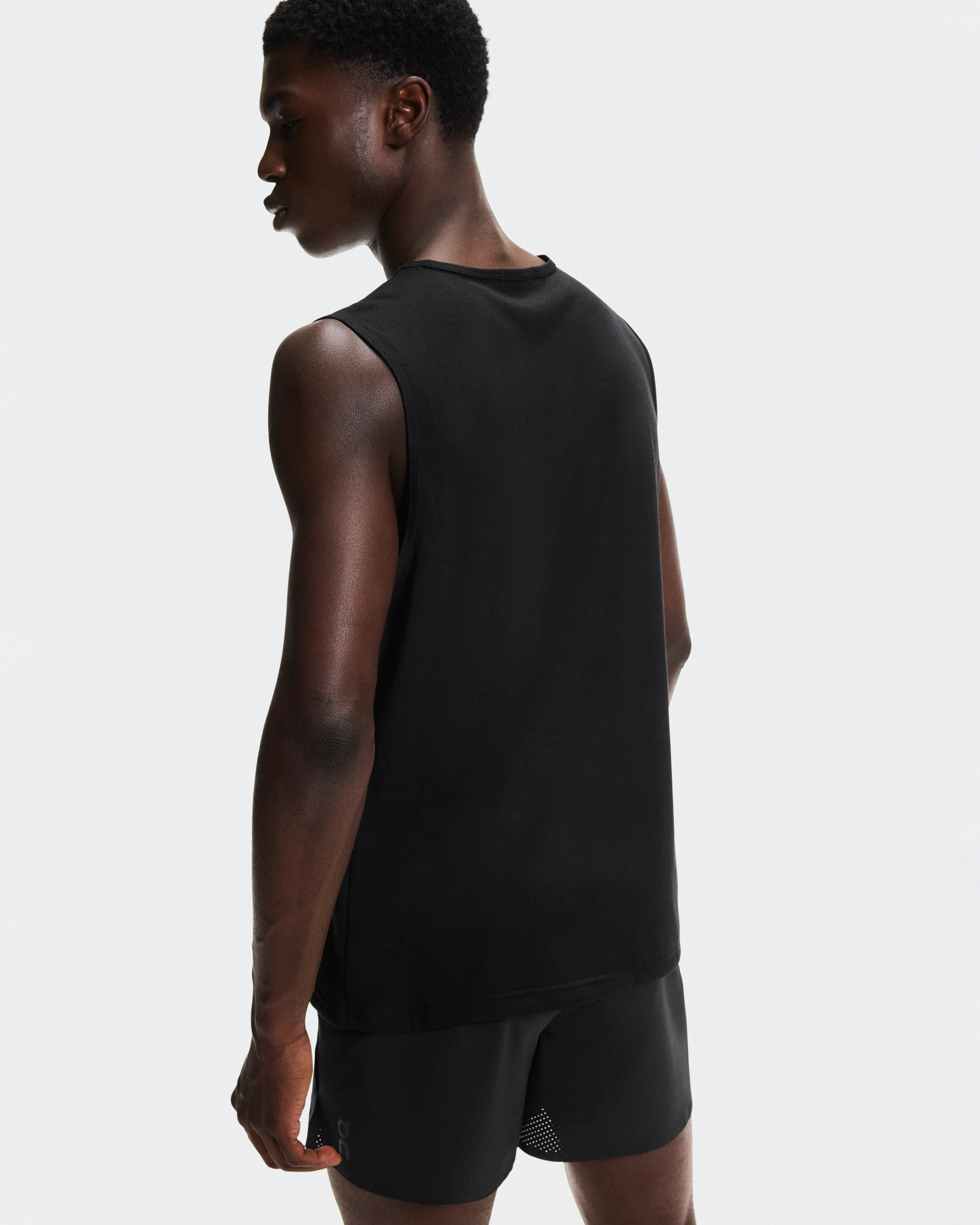 On On Run Tank Black Men Tops and t-shirts