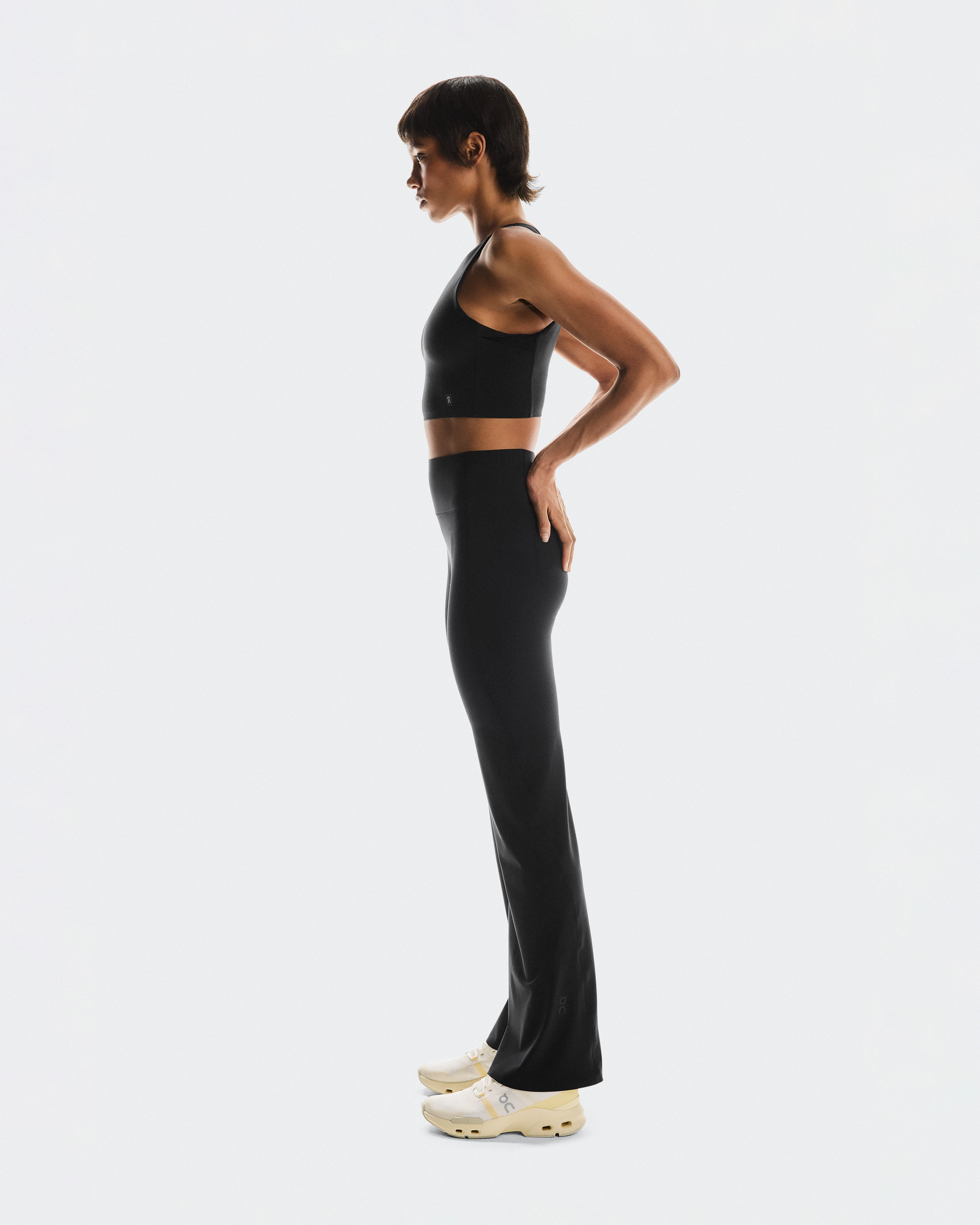 On Studio Flared Tights 30" Black Women Tights