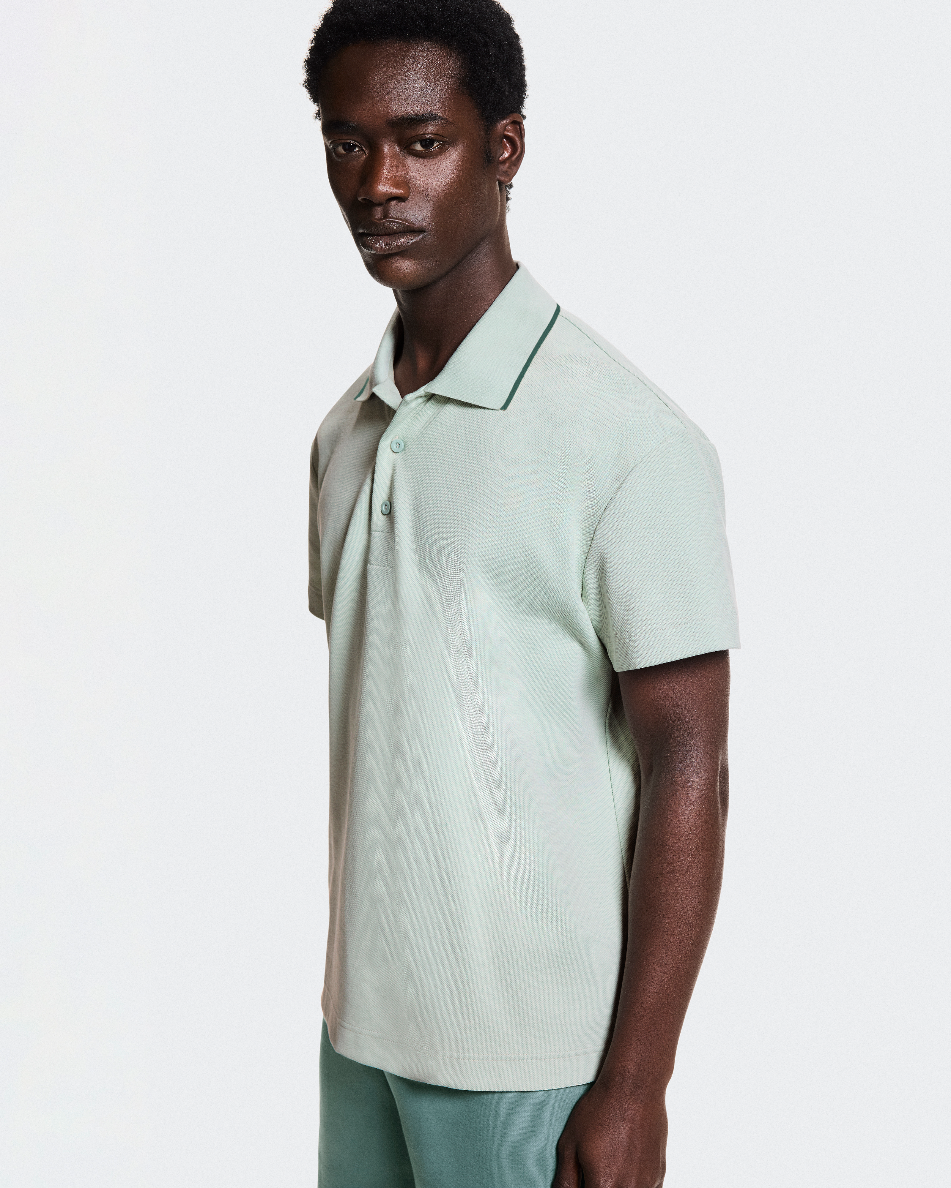 Courtside PoloMen / Mineral | Tide / L