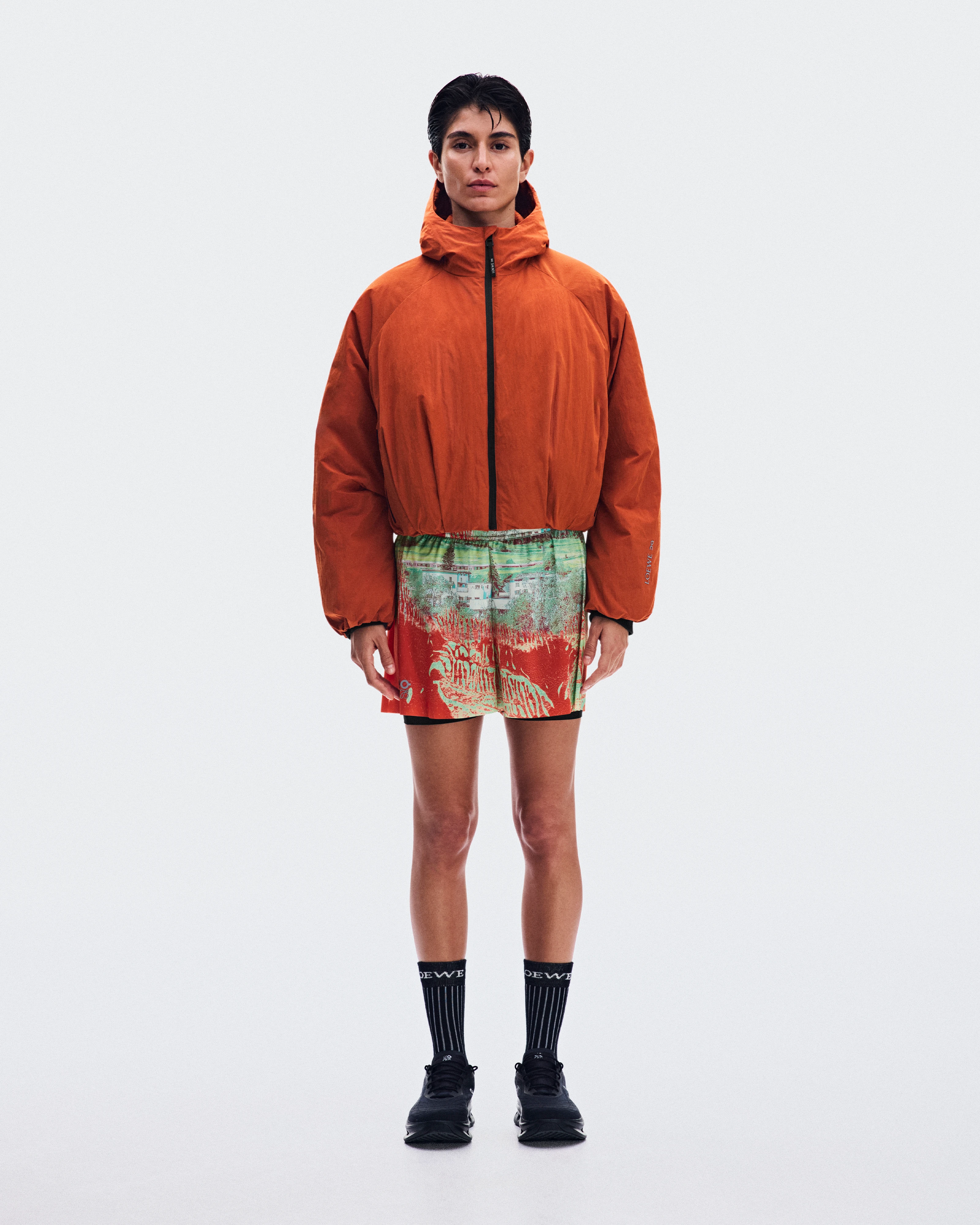 On Cropped Puffer Jacket LOEWE Dark Orange Women