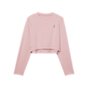 Train Long-T Crop Graphic Shirt in Mauve