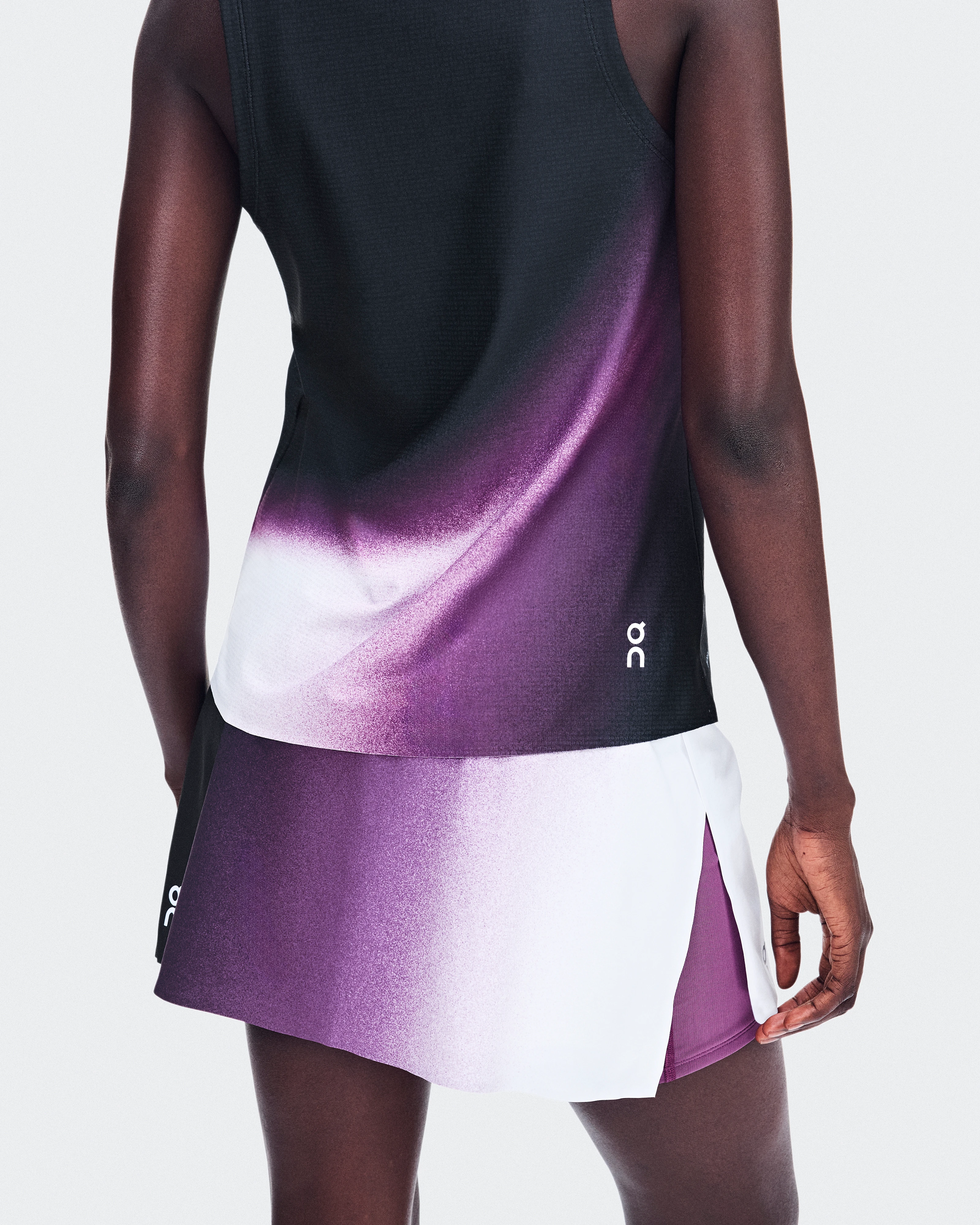 On Court Skirt Split Swing White & Cassis Women Skirts