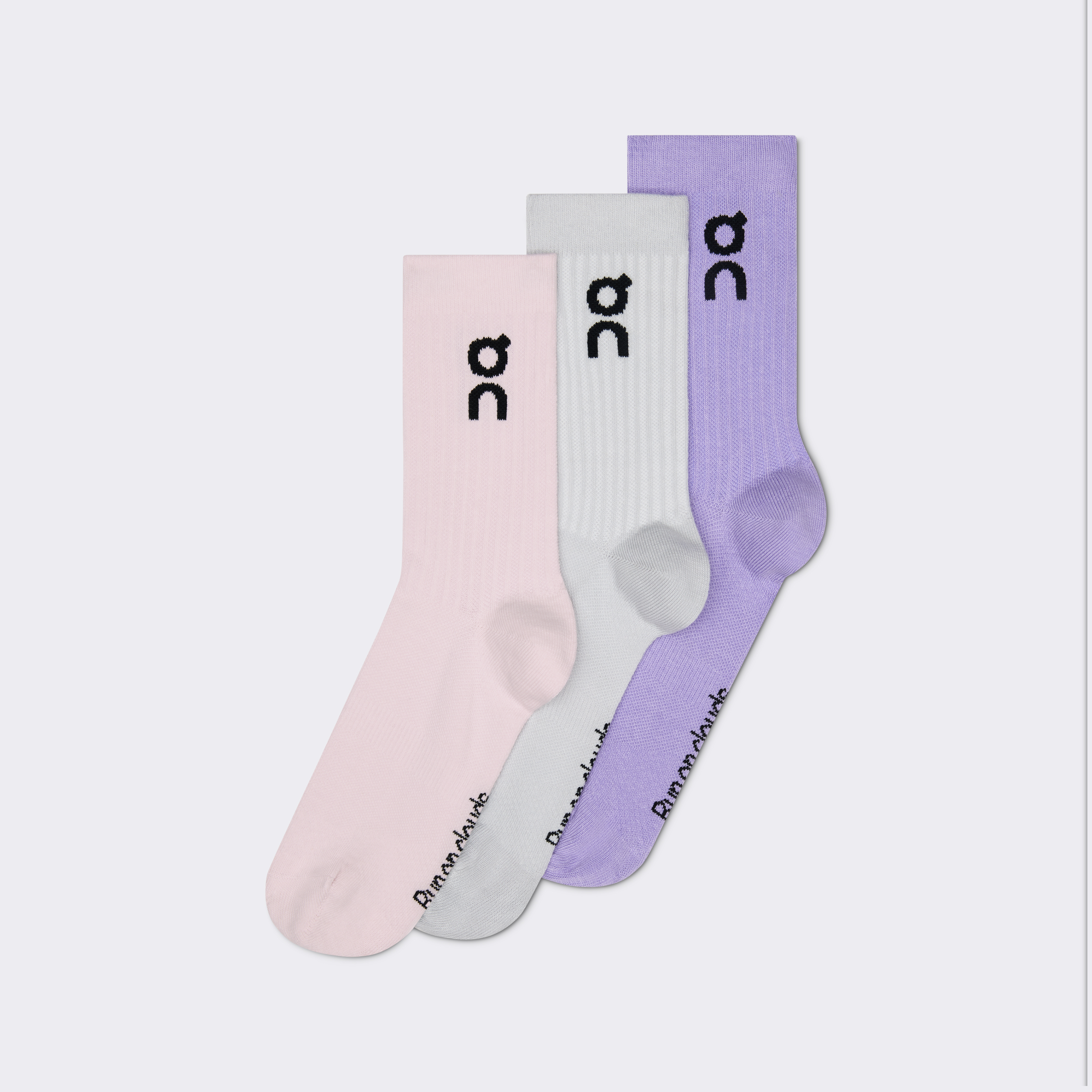 Logo Sock High 3P in Orchid/Bloom