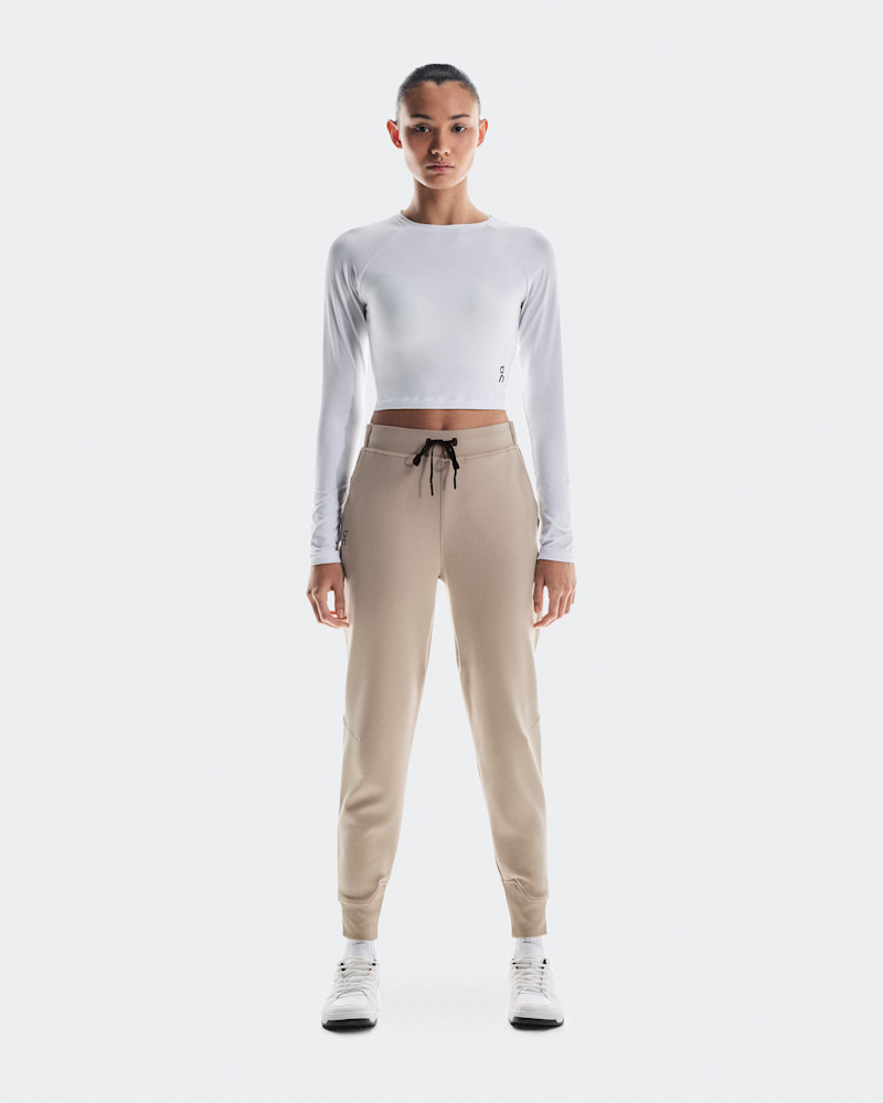 On Women's Sweat Pants in Desert, Size: XL, Polyester/Lyocell