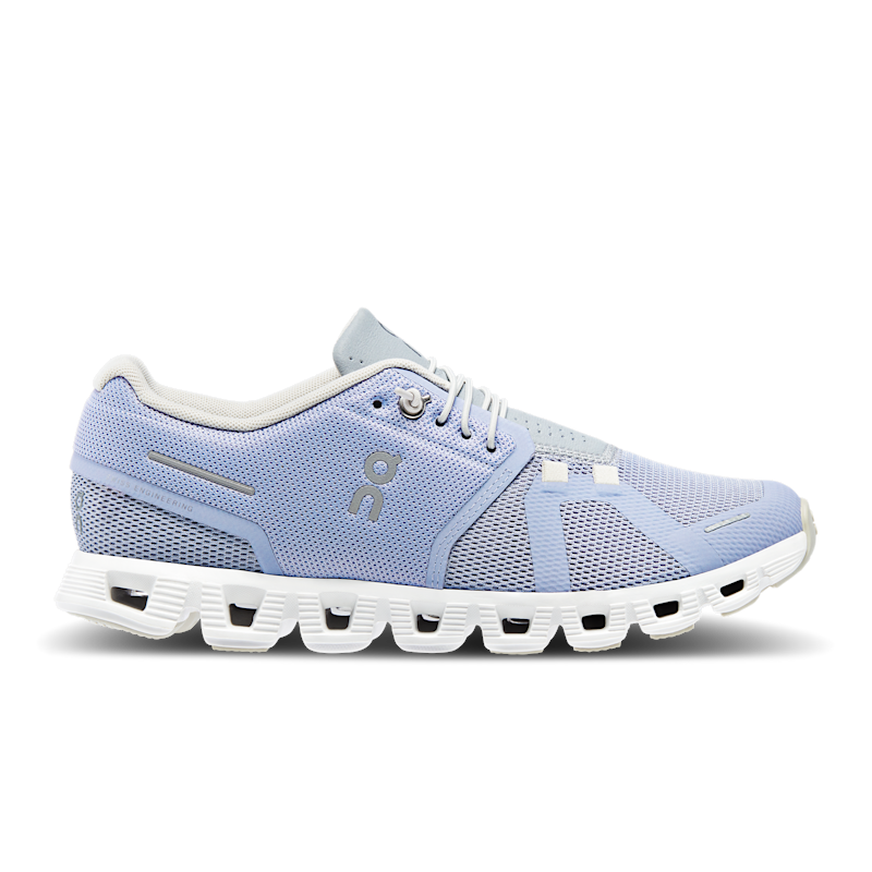 On Women's Cloud 5 Lifestyle Shoe in Nimbus/Alloy, Size: 3, Recycled Polyester ️