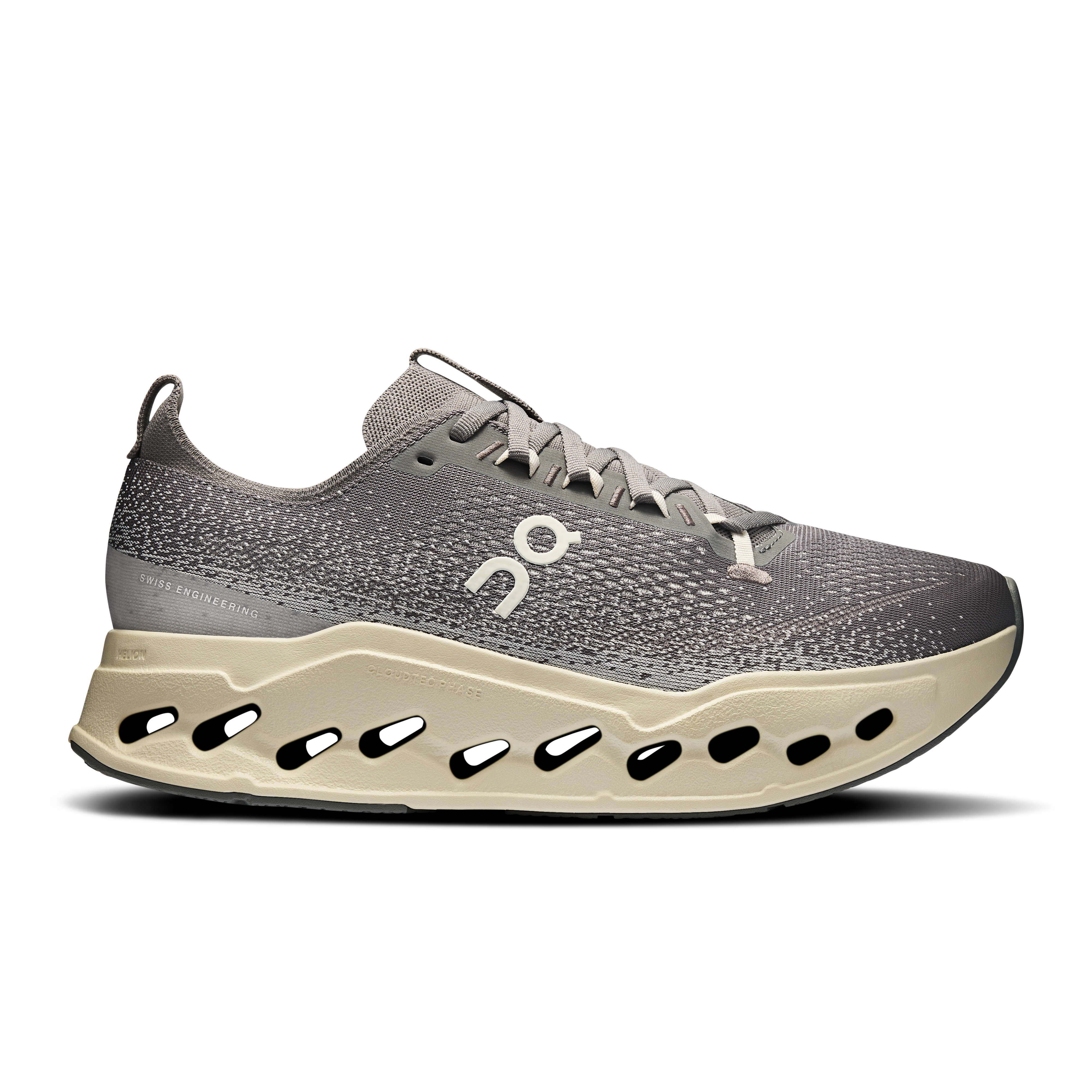 On Cloudsurfer Max Grey Beige Men Men – Everyday running, long runs Shoes