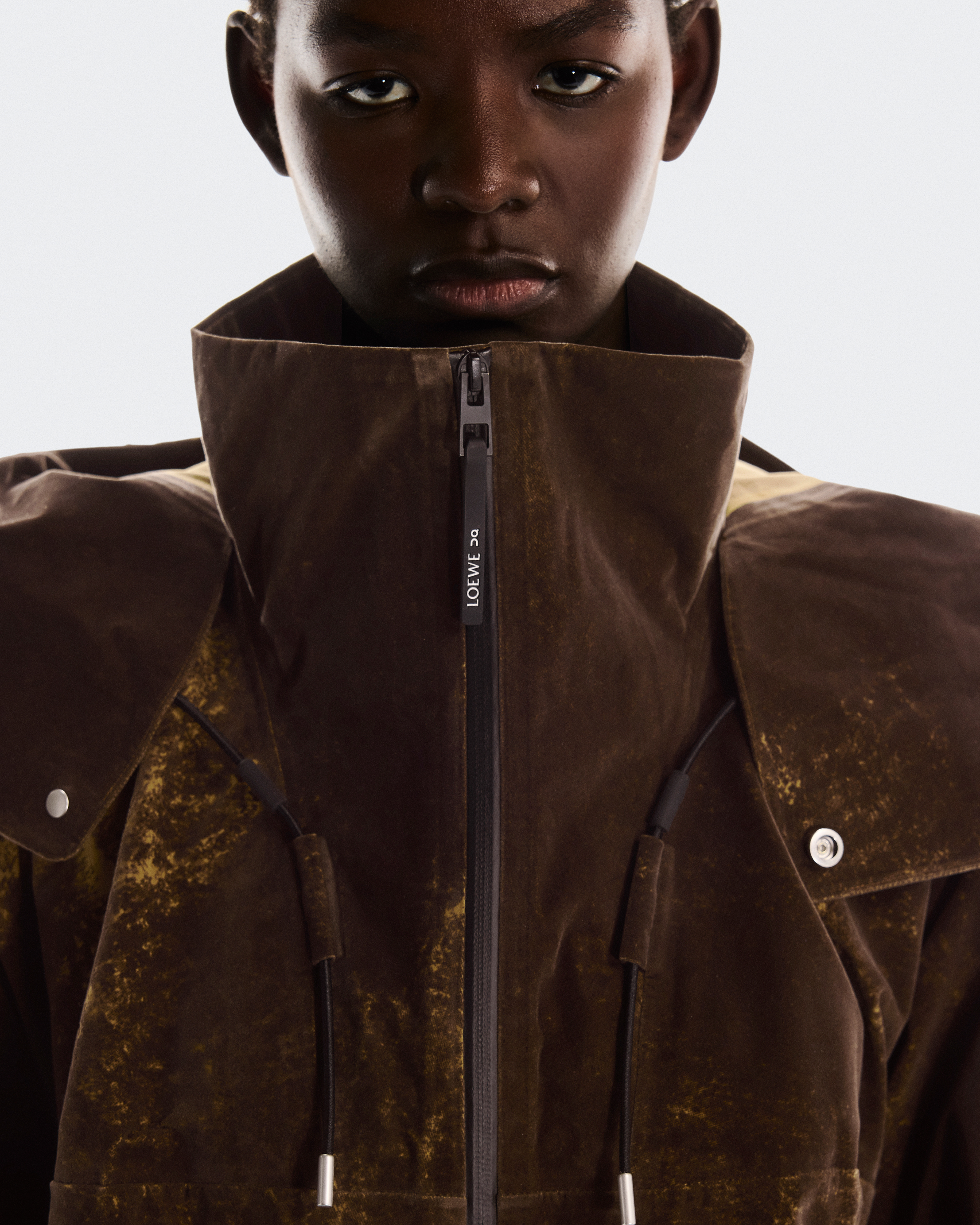 LOEWE スエード ジャケット オリーブブラウン LOEWE スエード ジャケット オリーブブラウン