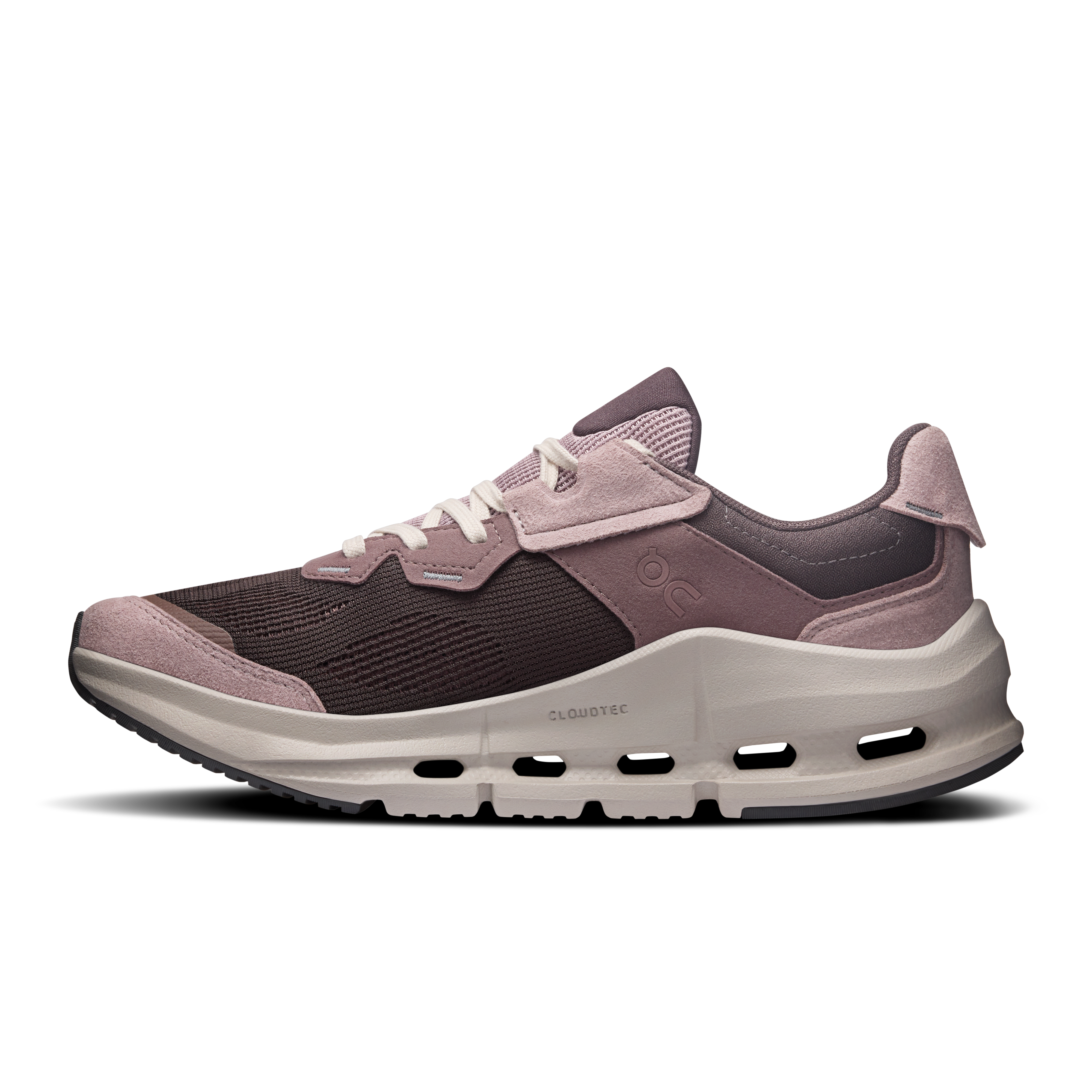 On Cloudnova Rift Pebble & Grape Women Active life Shoes