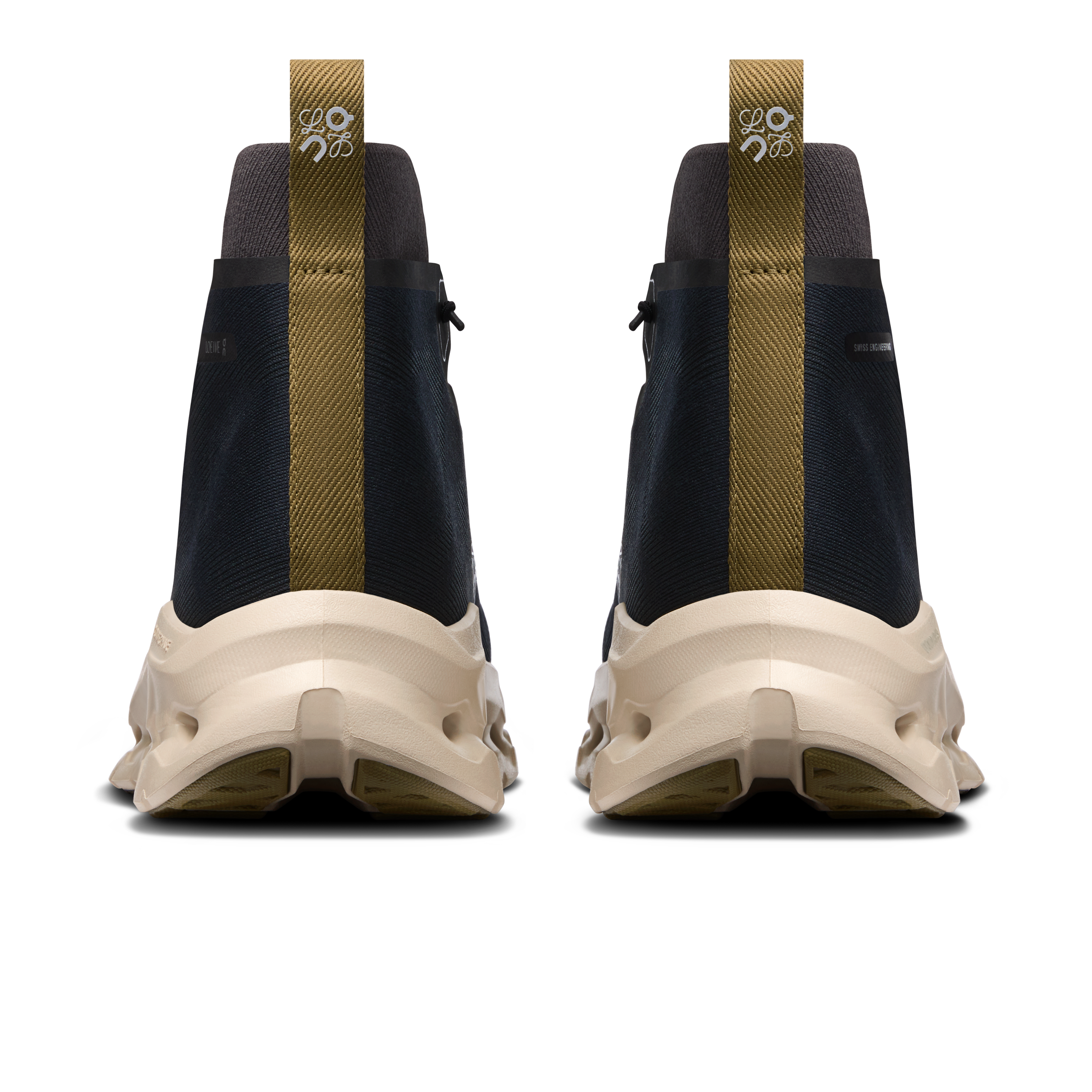On Cloudtilt Hi LOEWE Black & Oatmeal | Olive Herren Aktiver Lebensstil Schuhe