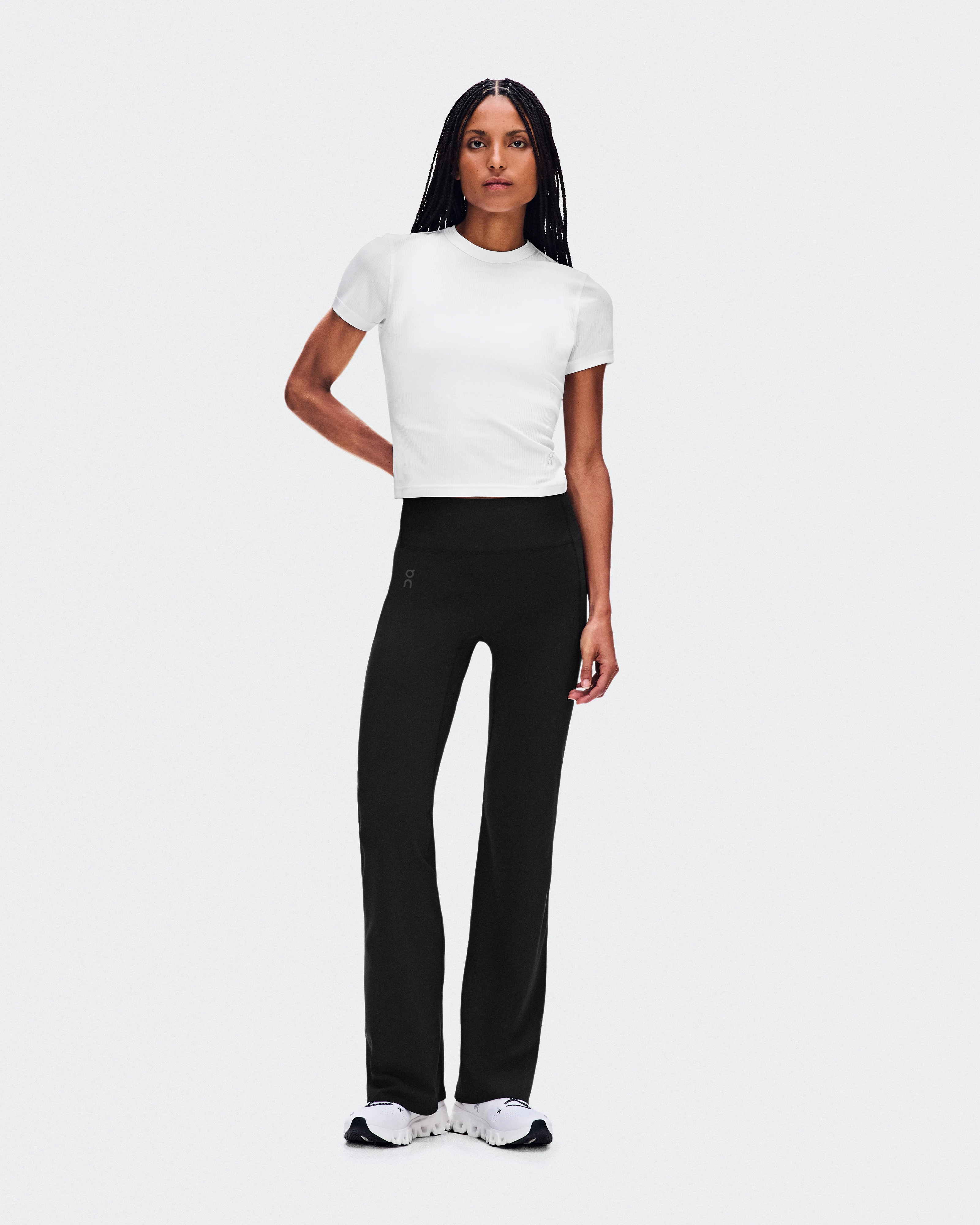 On All-Day Ribbed T-Shirt White Women Tops and t-shirts