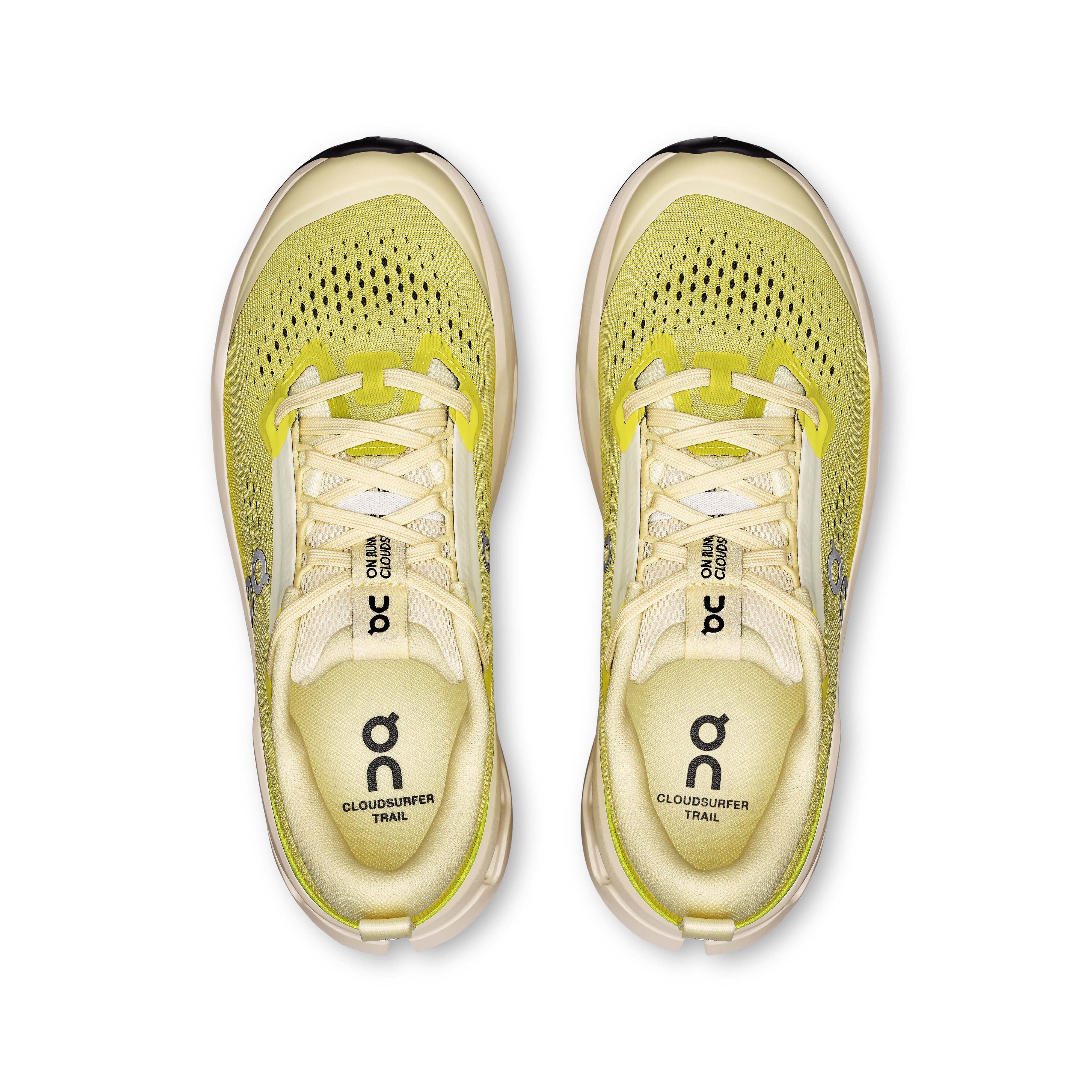 On Cloudsurfer Trail 2 Ivory & Lime Women Trail running Shoes
