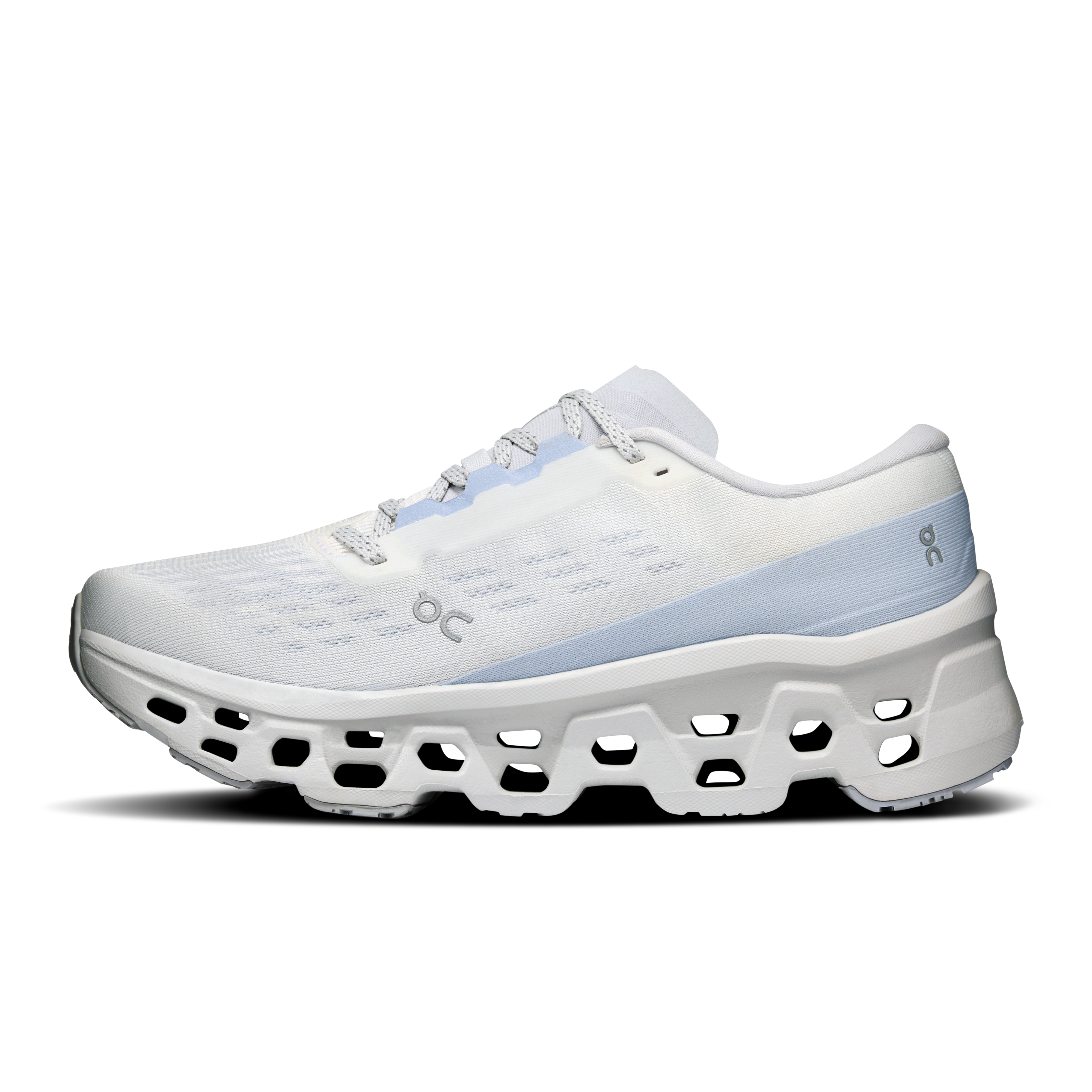 On Cloudmonster 3 White & Frost Feminino Corrida de rua Tênis