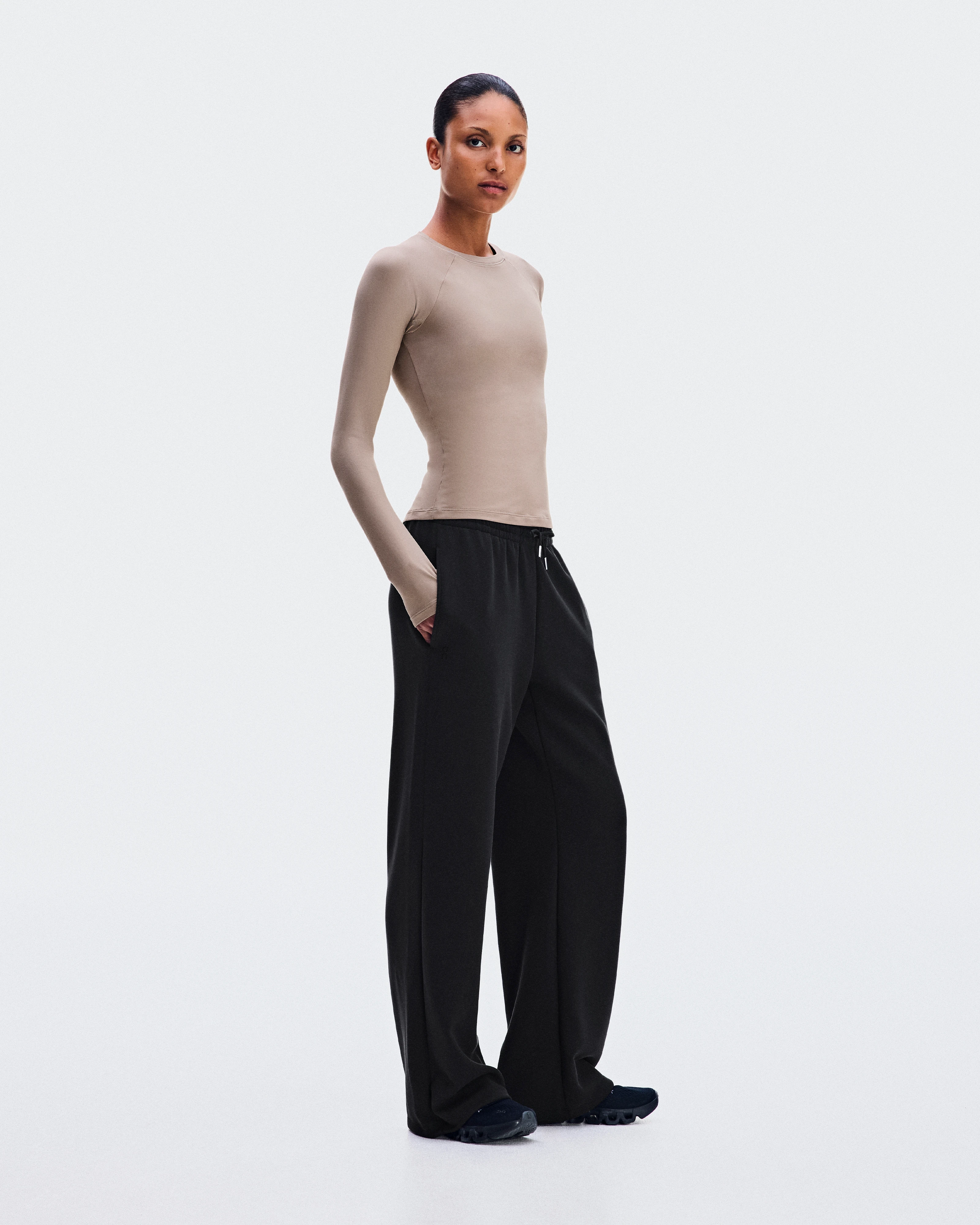 On Studio Pants Wide Black Women Pants