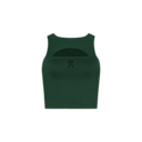 Train Volt Crop Shirt in Obsidian