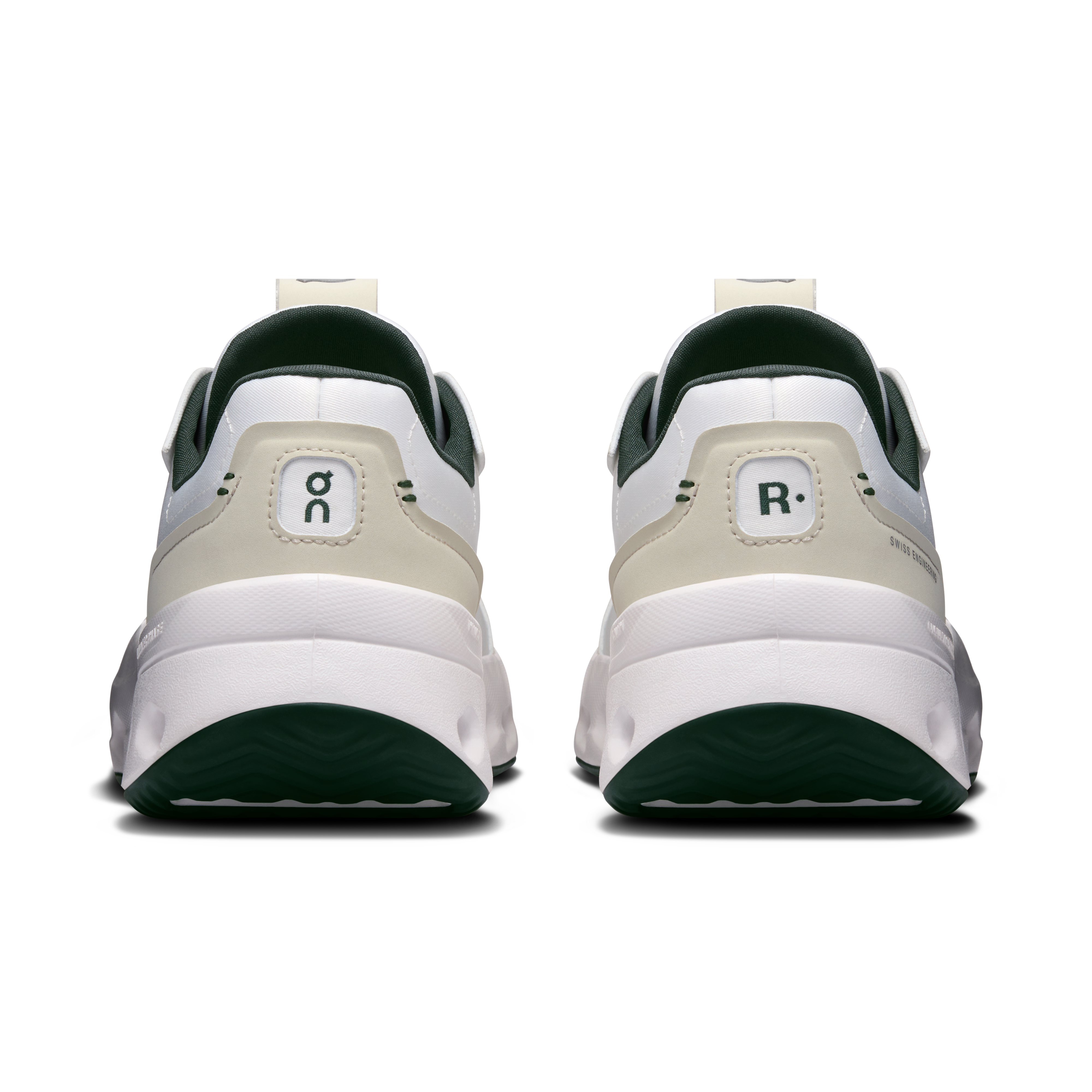 On THE ROGER Wildcard Ivory & Evergreen Women Tennis Shoes