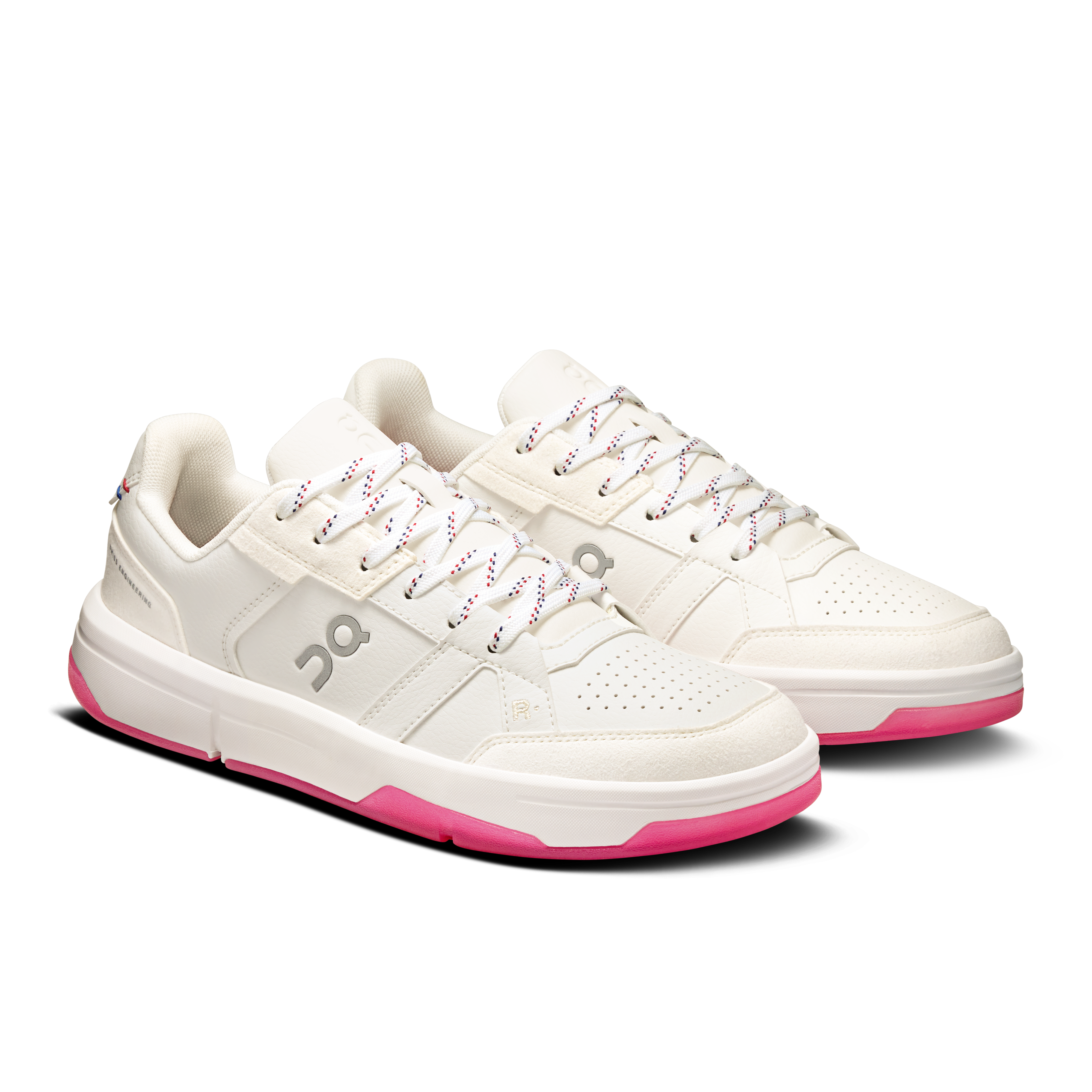 On THE ROGER Clubhouse White & Grenadine Women Tennis Shoes
