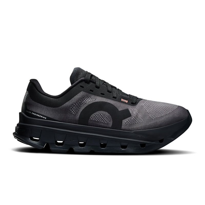 On Women's Cloudflow 5 Road Running Shoe in Black/Black, Size: 40, Recycled Polyester ️