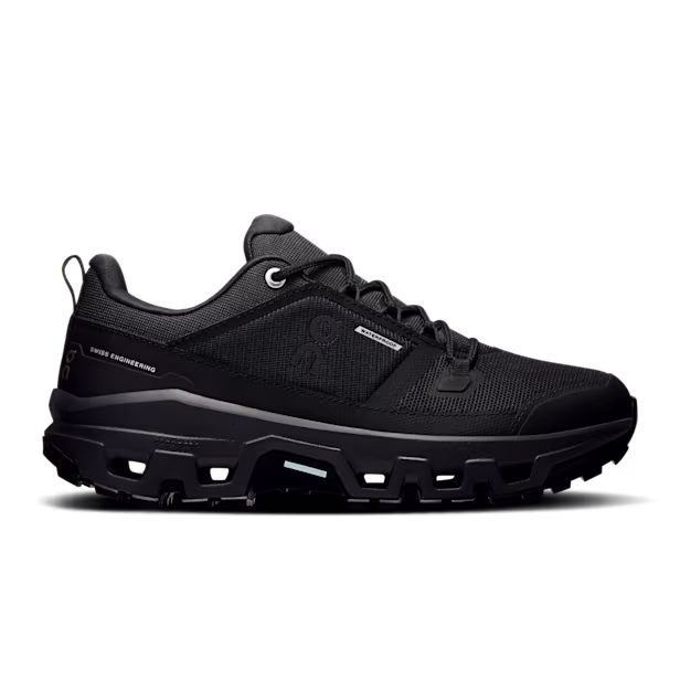 Cloudrock Low Waterproof Hiking Shoe in Black/Black